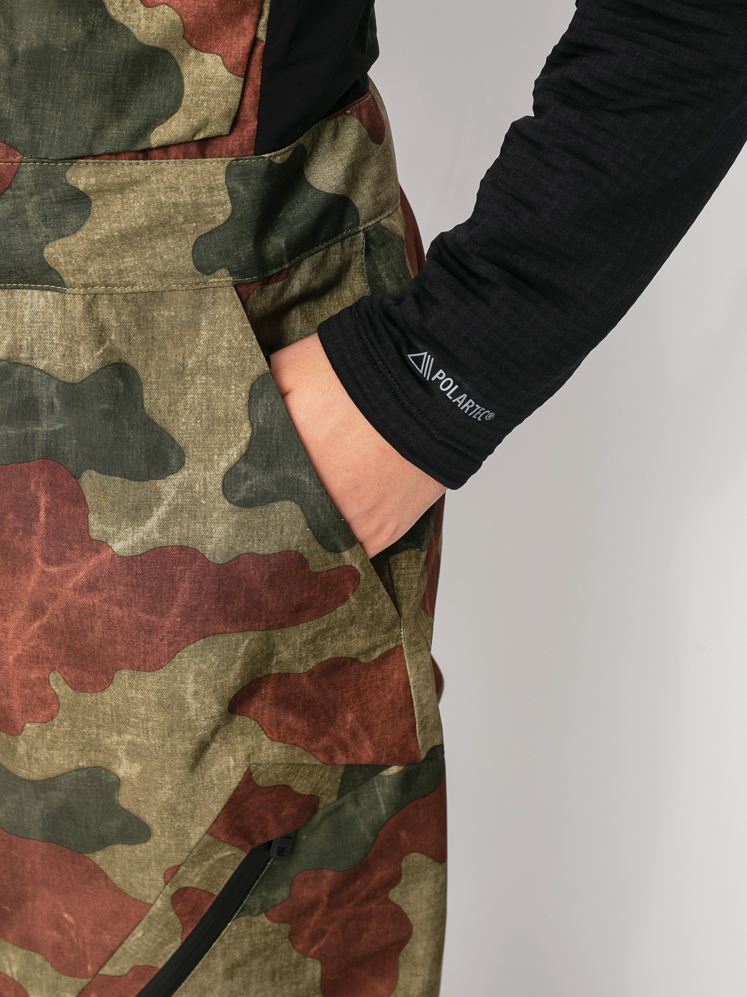 Mens Burton Ak Gore Tex Cyclic Bib Snowboard pants (martini olive telo camo)