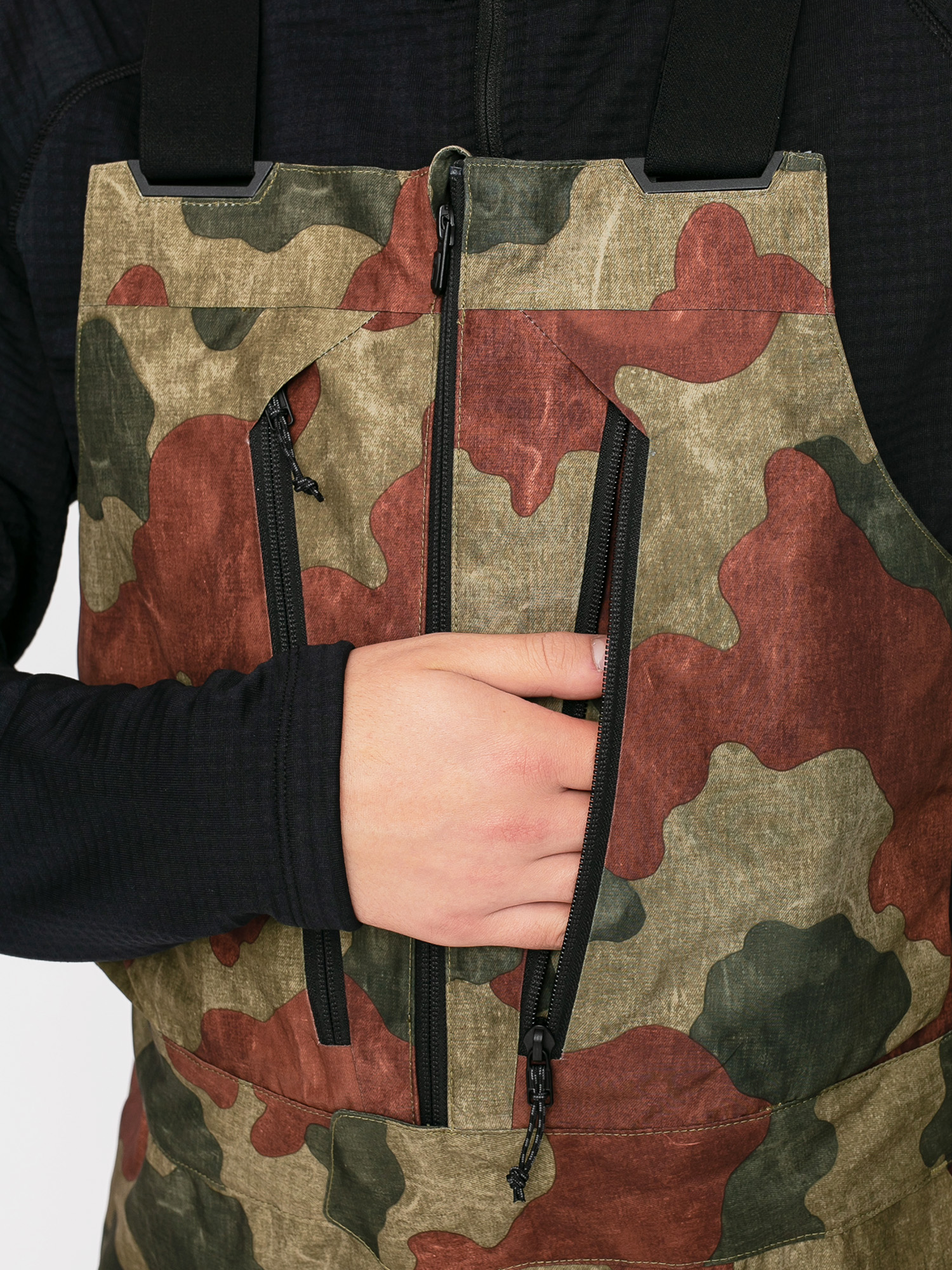 Mens Burton Ak Gore Tex Cyclic Bib Snowboard pants (martini olive telo camo)