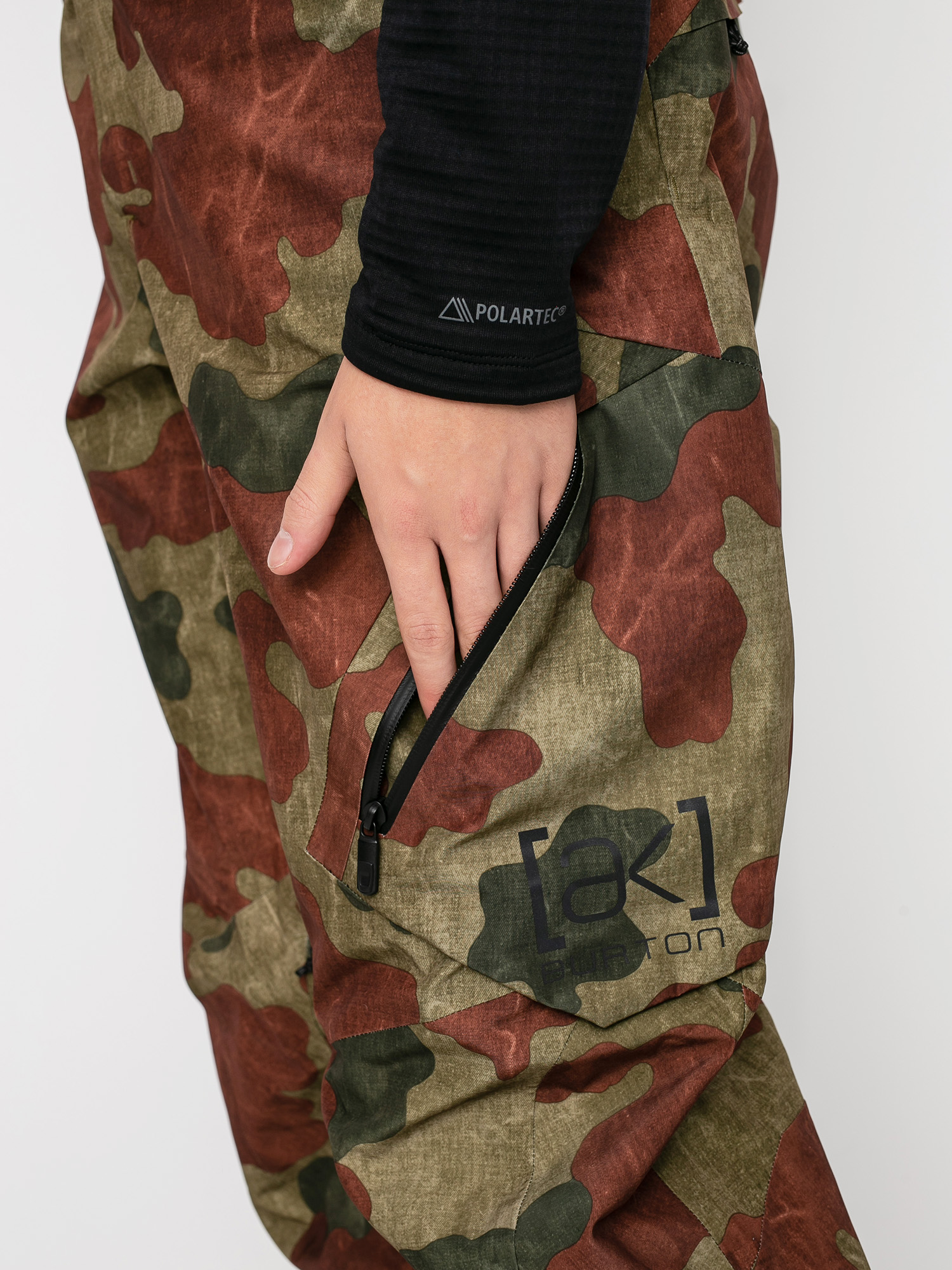 Mens Burton Ak Gore Tex Cyclic Bib Snowboard pants (martini olive telo camo)