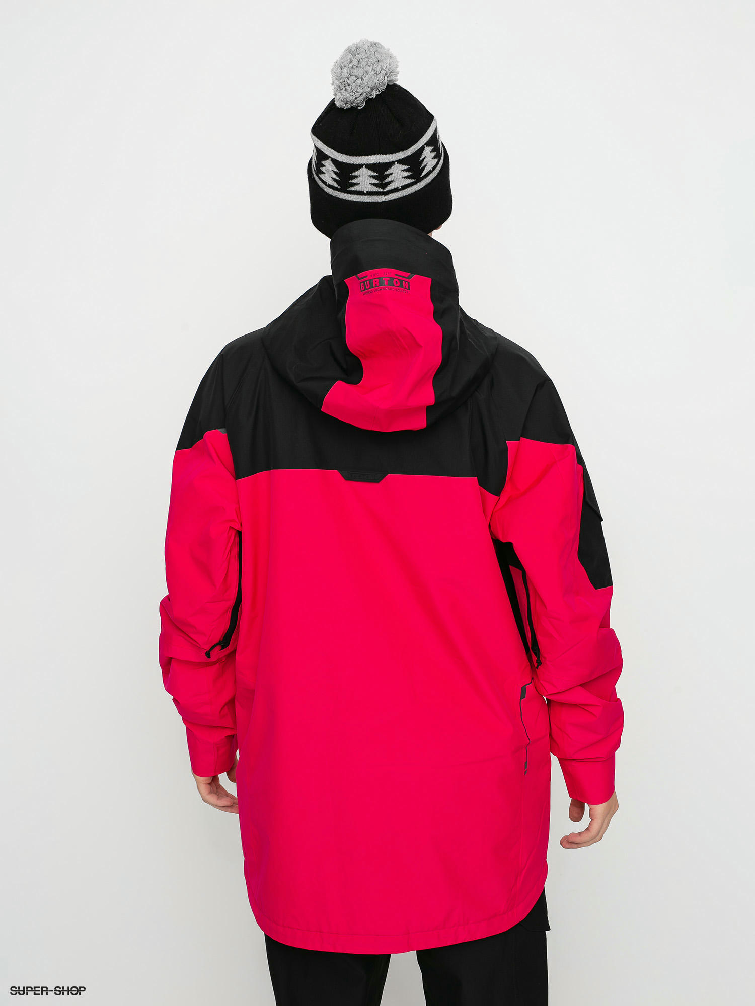 Mens Burton Gore Tex 2L Banshey Snowboard jacket (punchy pink/true black)
