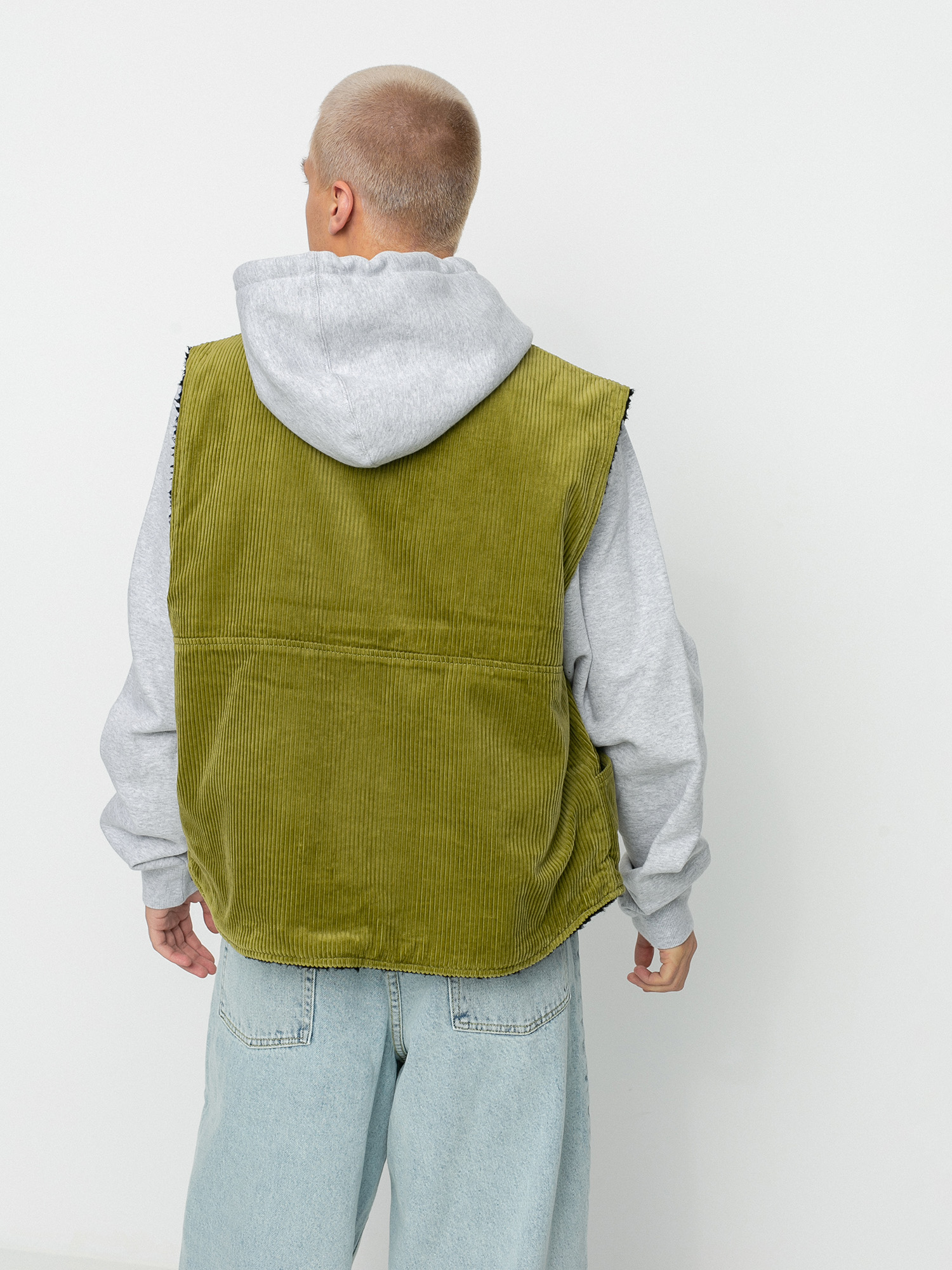 Stussy Wide Wale Reversible Jacket (green)