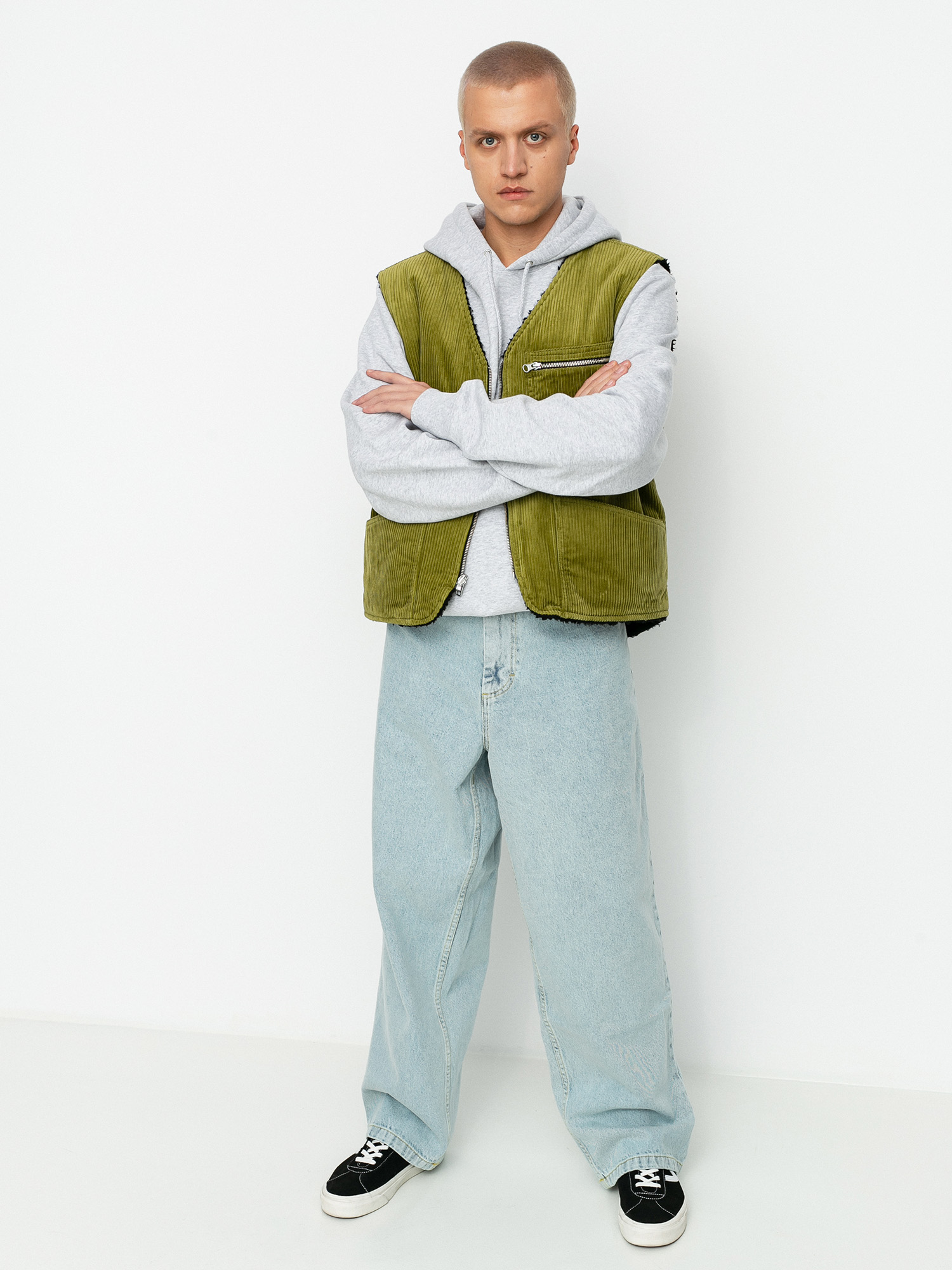 Stussy Wide Wale Reversible Jacket (green)