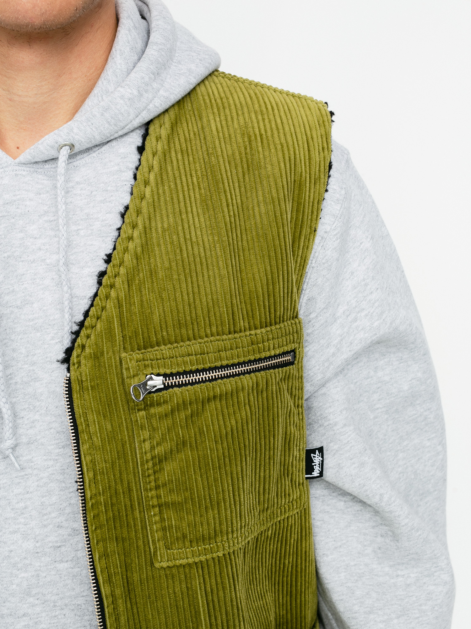 Stussy Wide Wale Reversible Jacket (green)