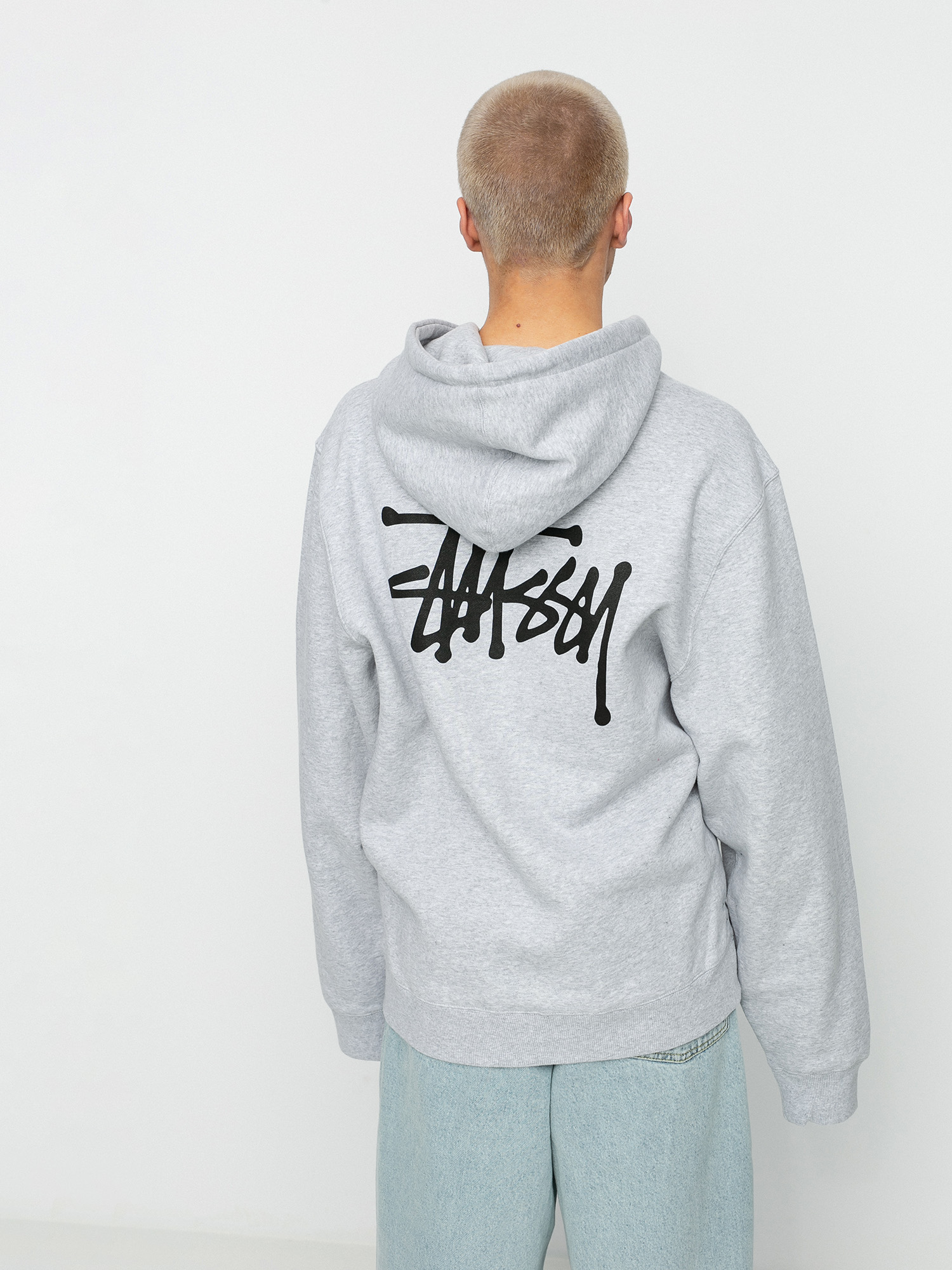 Stussy Basic HD Hoodie - grey (ash heather)