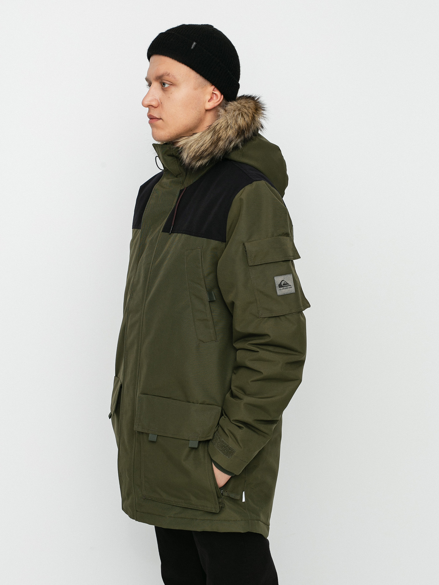 forest green winter jacket