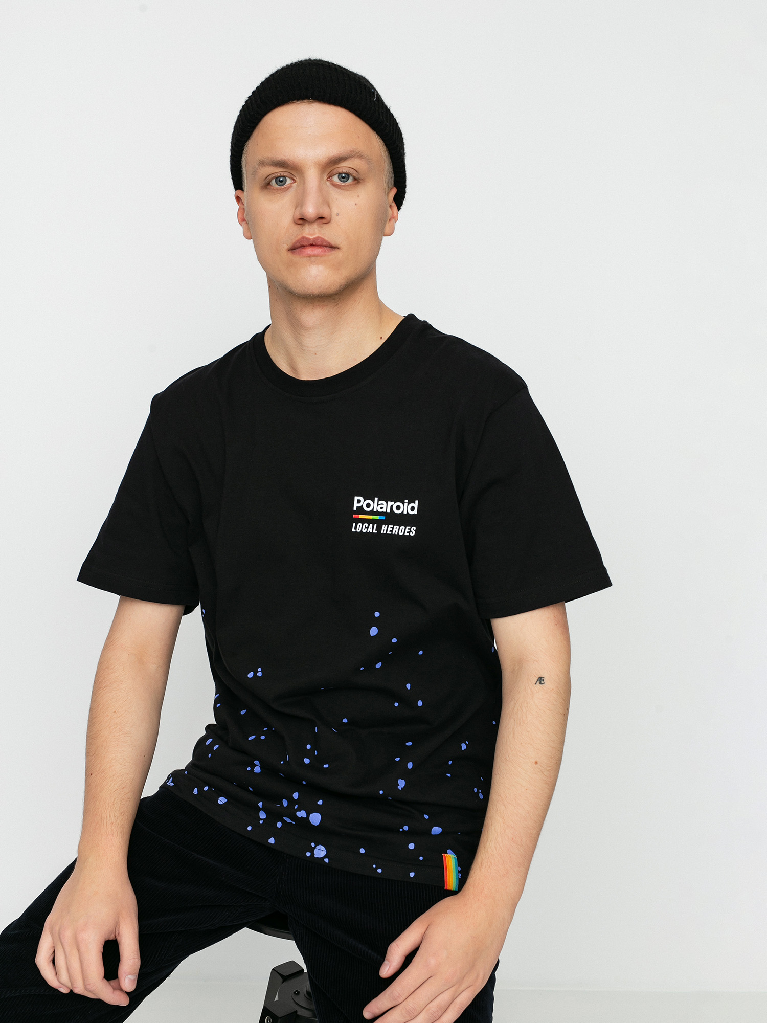Local Heroes X Polaroid Spray T-shirt (black)