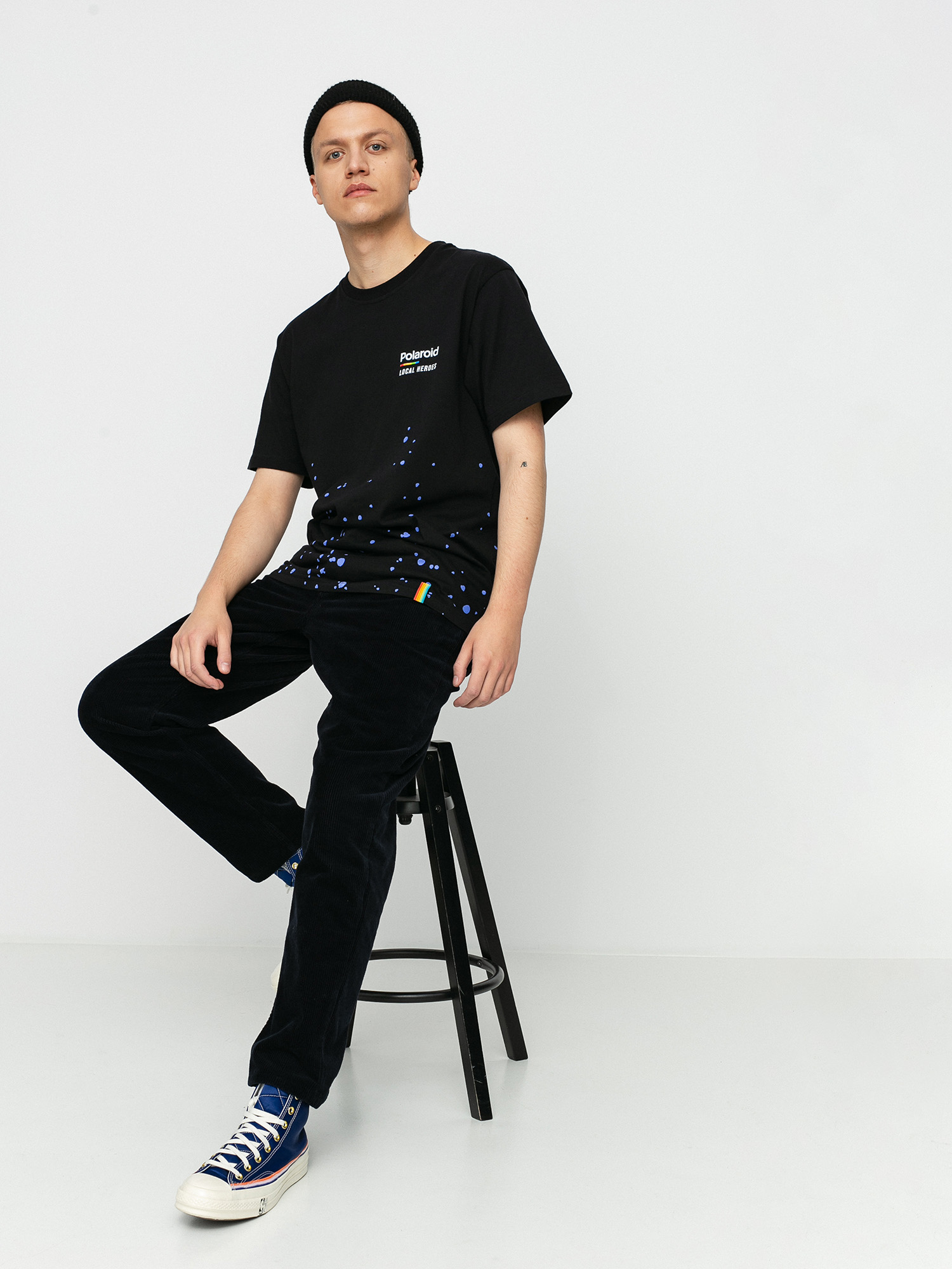 Local Heroes X Polaroid Spray T-shirt (black)