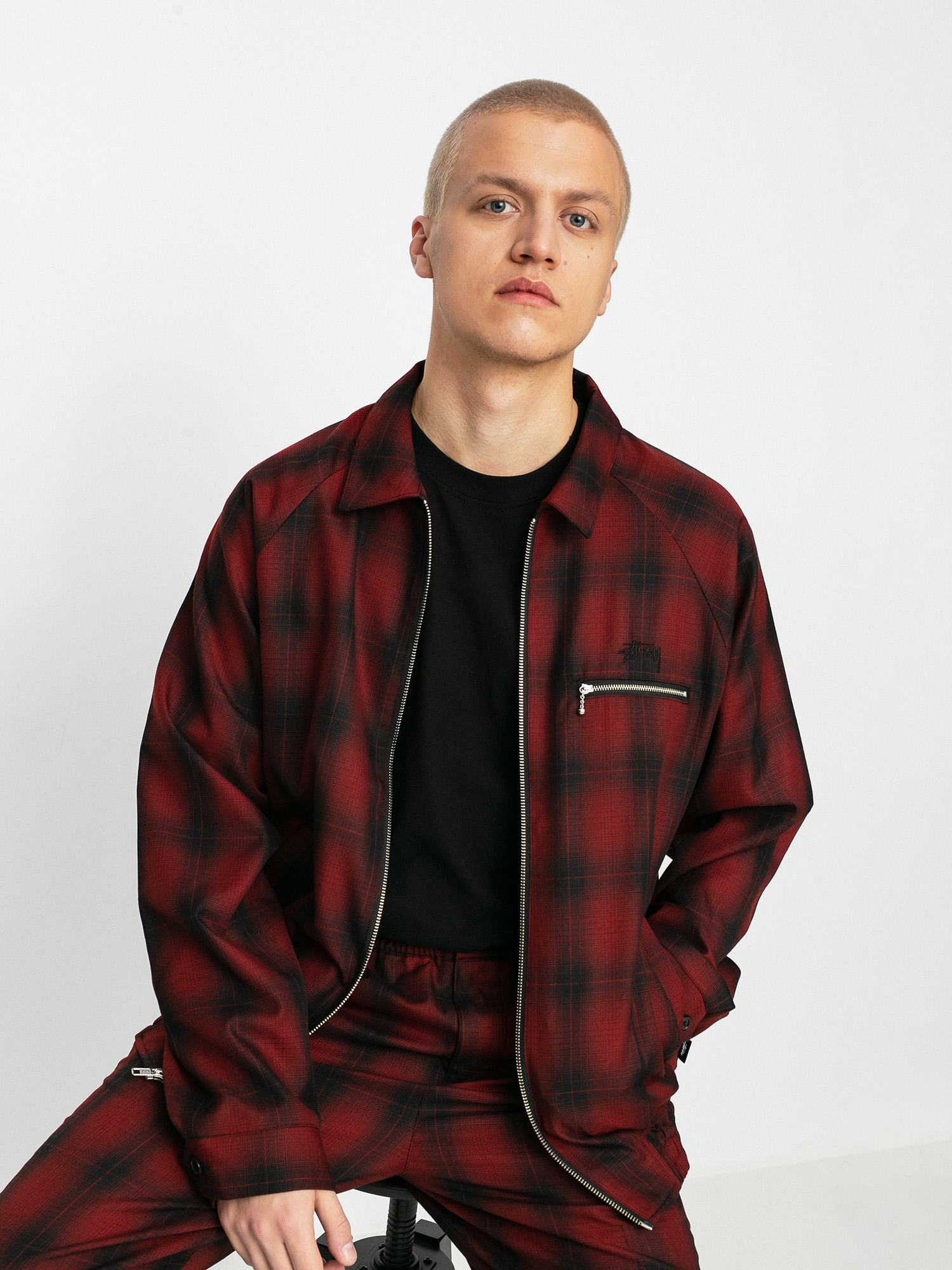 Stussy Shadow Plaid Bryan Jacket - multicolor (plaid)