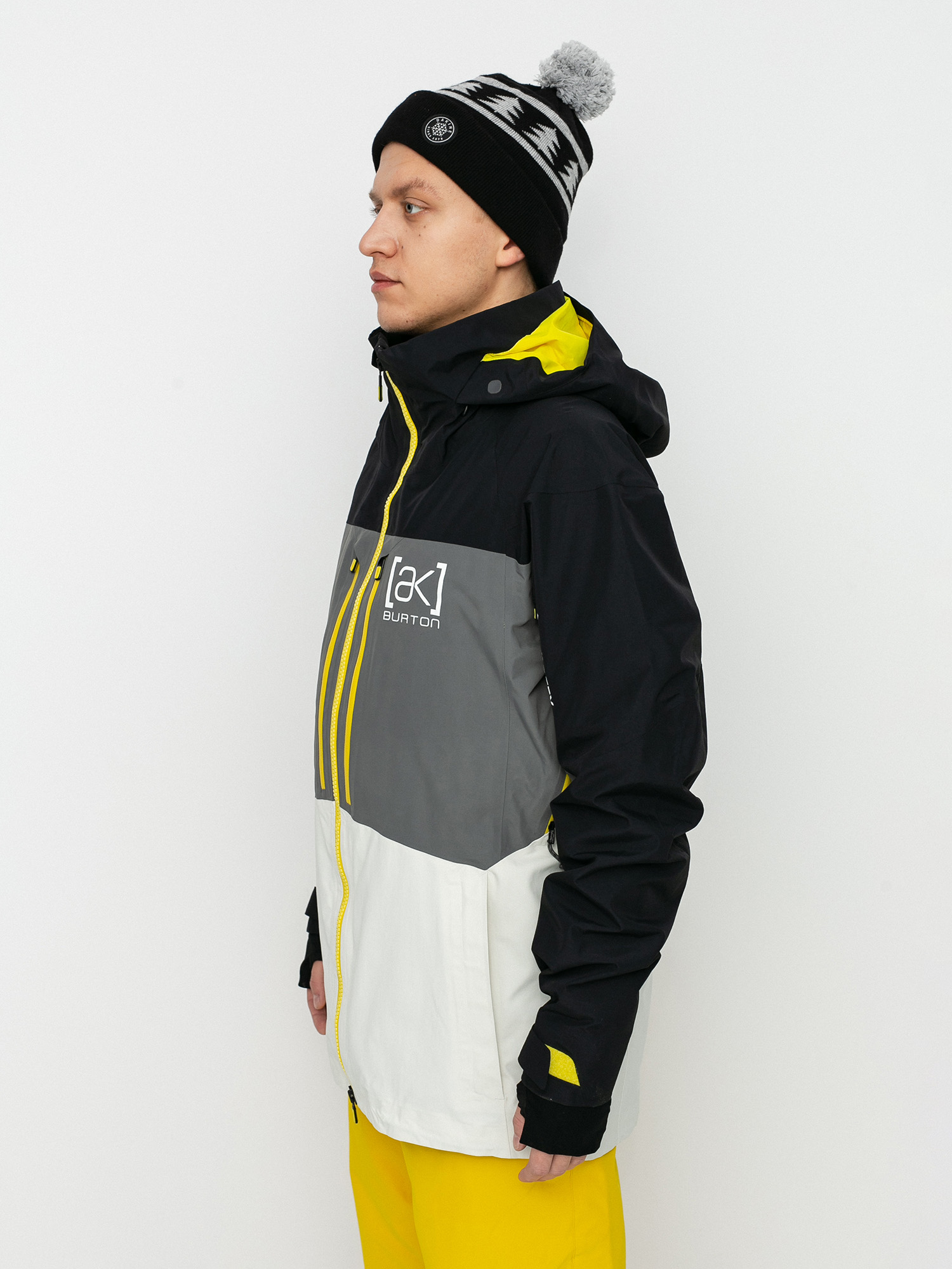 Mens Burton Ak Gore Tex Swash Snowboard jacket (true black/castlerock/white mist)