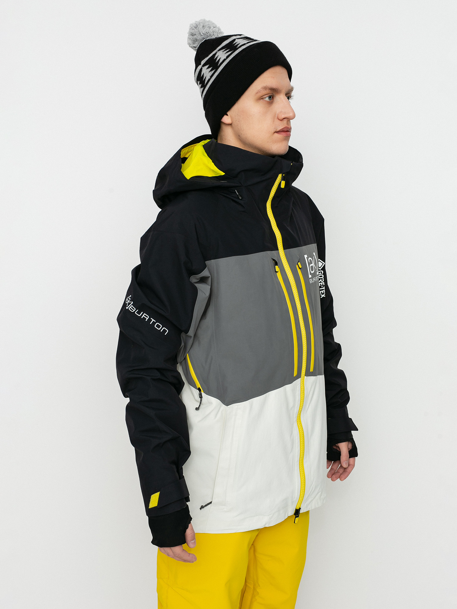 Mens Burton Ak Gore Tex Swash Snowboard jacket (true black/castlerock/white mist)