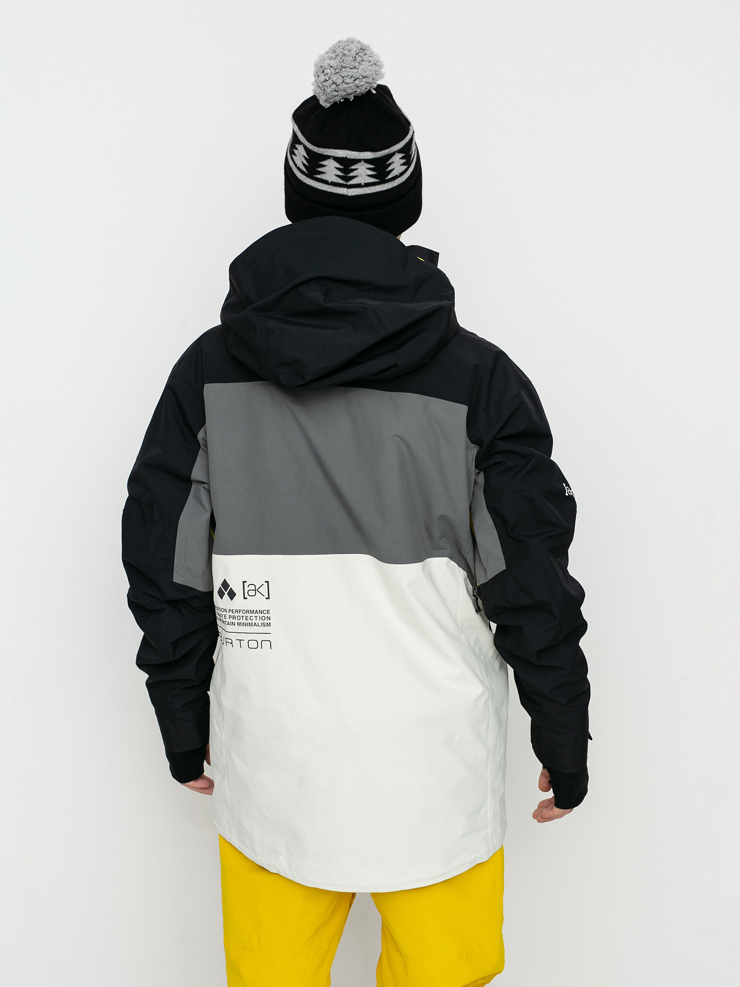 Mens Burton Ak Gore Tex Swash Snowboard jacket (true black/castlerock/white mist)