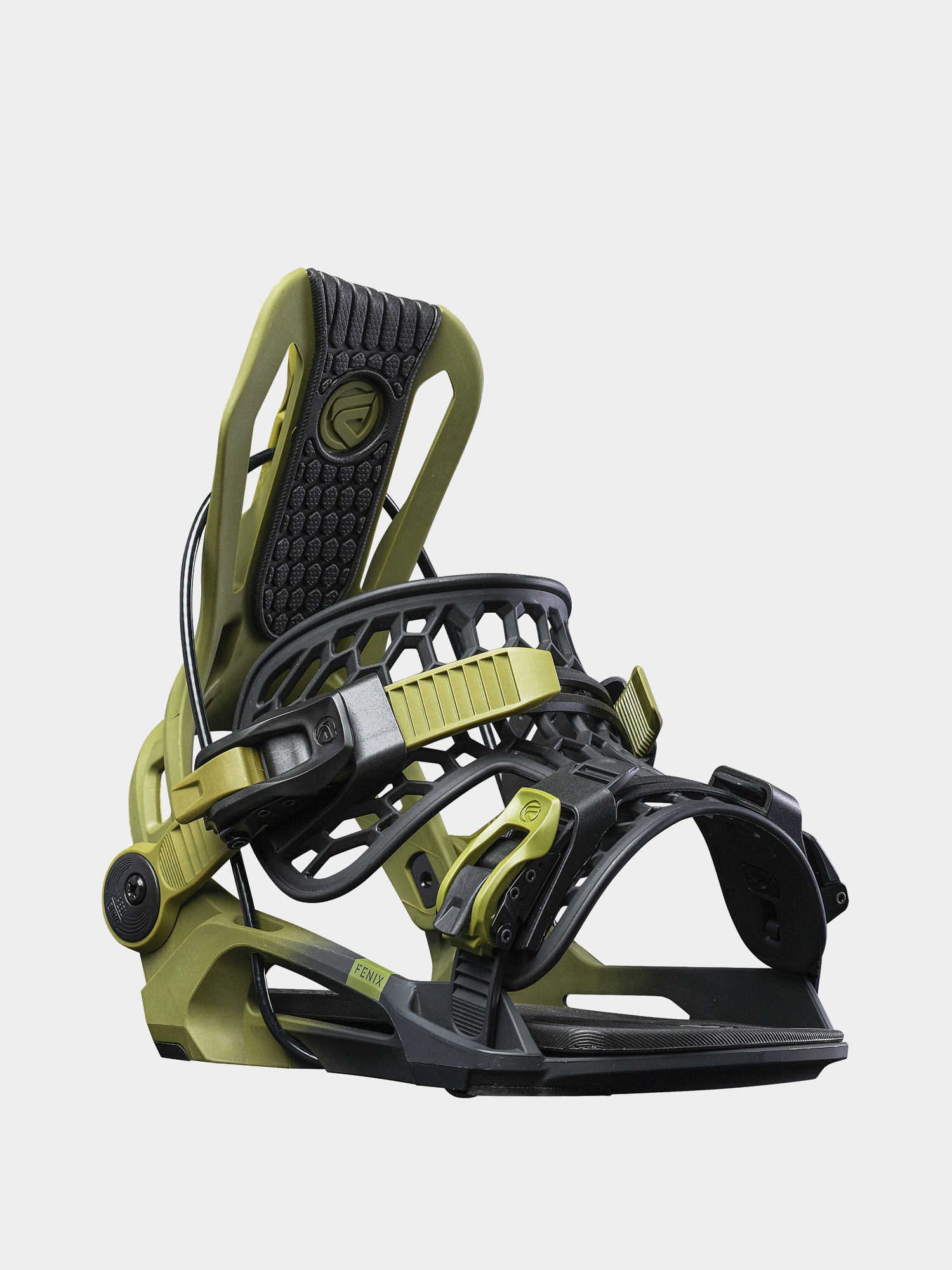 green snowboard bindings