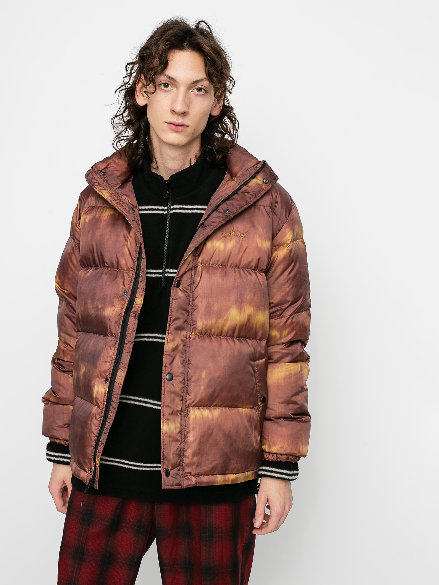 Stussy Aurora Puffer Jacke (brown)