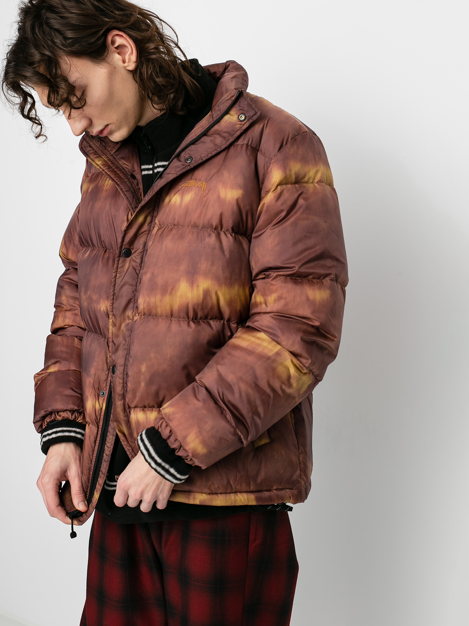 Stussy Aurora Puffer Jacke (brown)