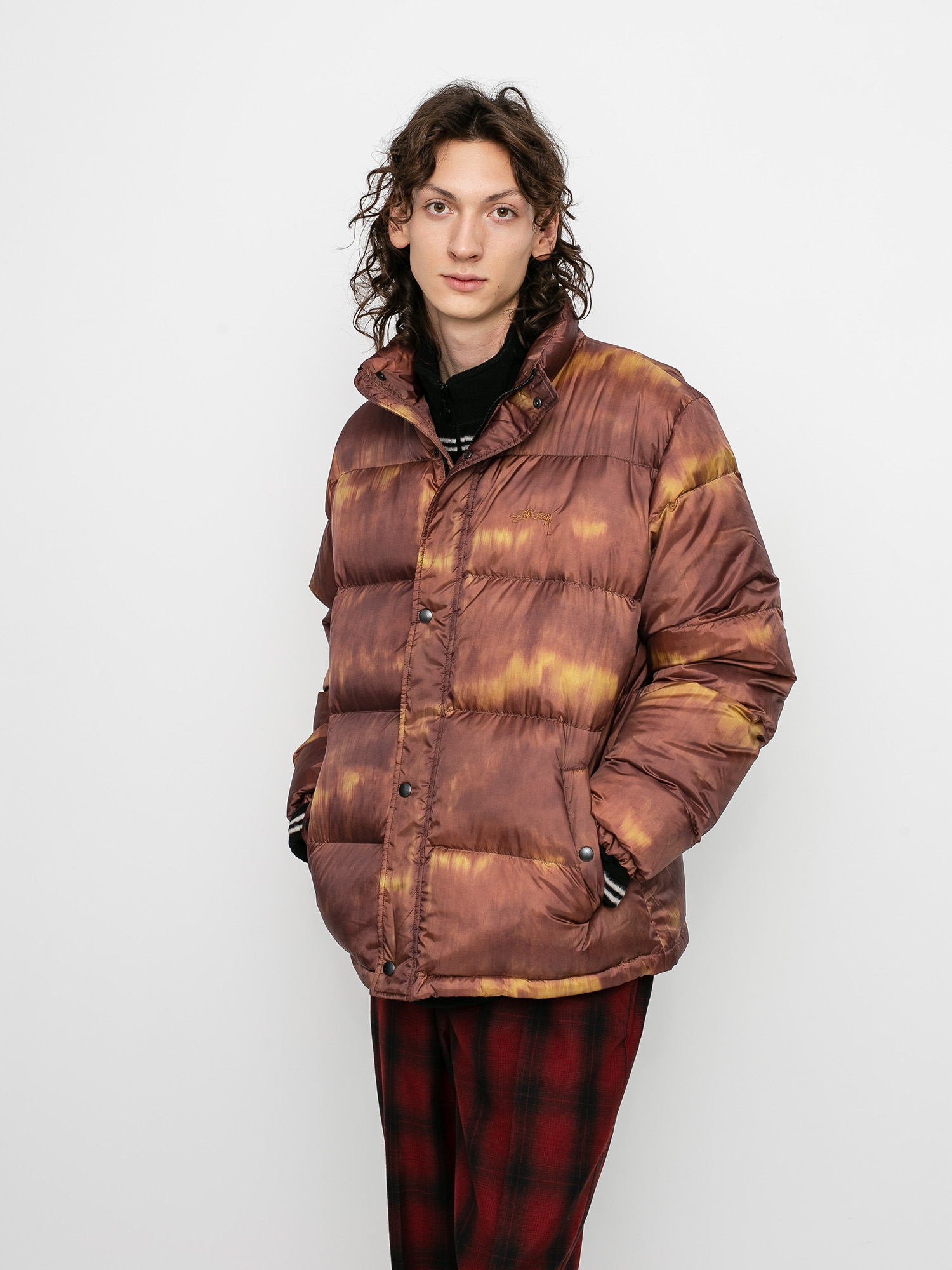 Stussy Aurora Puffer Jacke (brown)