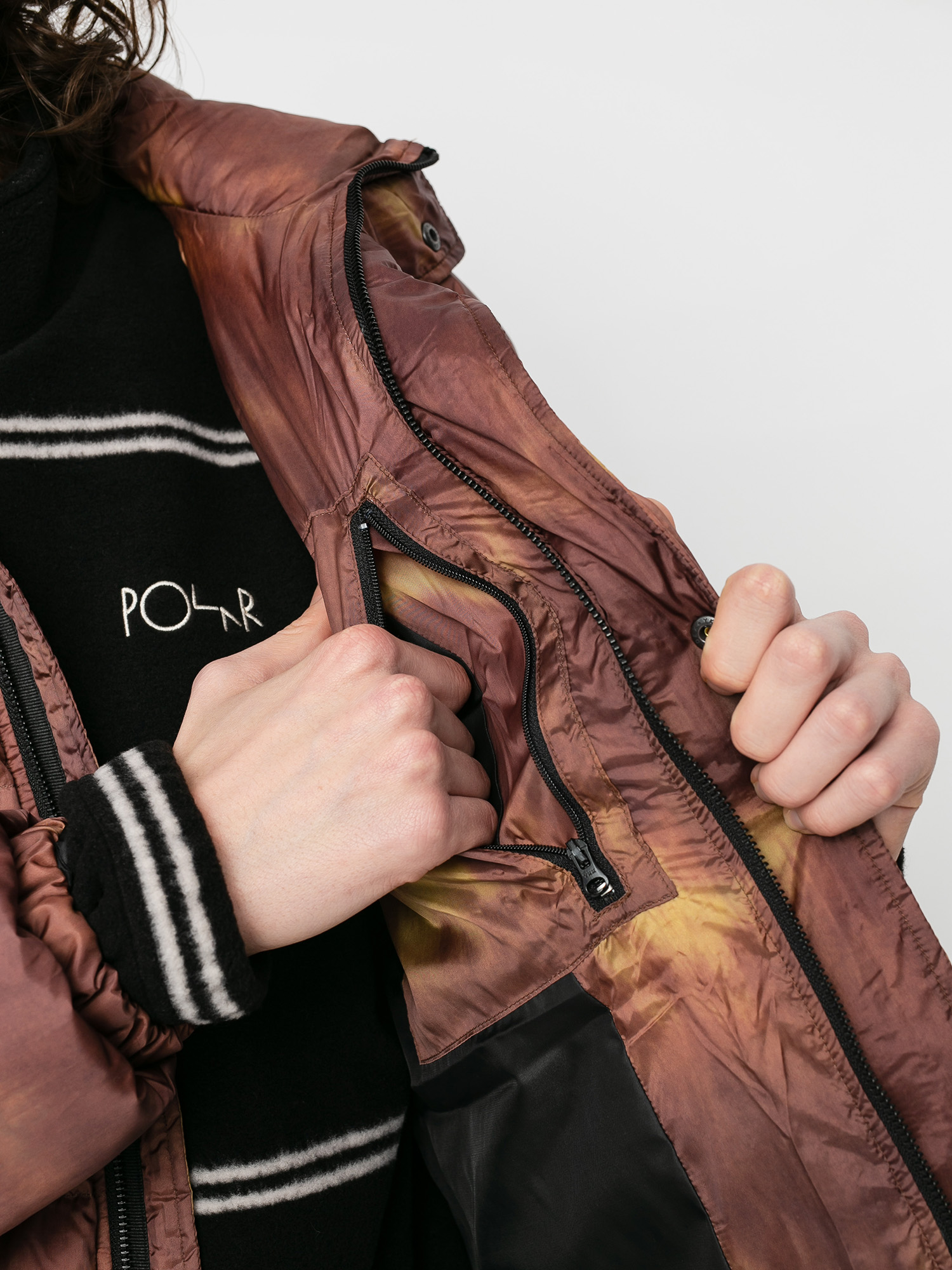Stussy Aurora Puffer Jacke (brown)