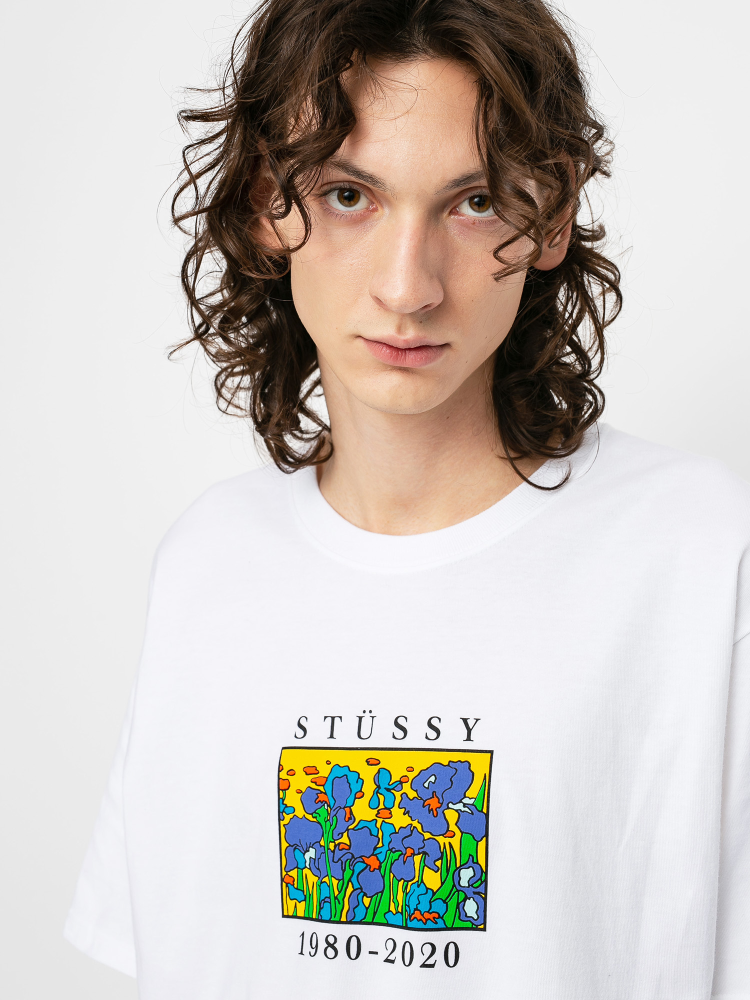 stussy irises t shirt