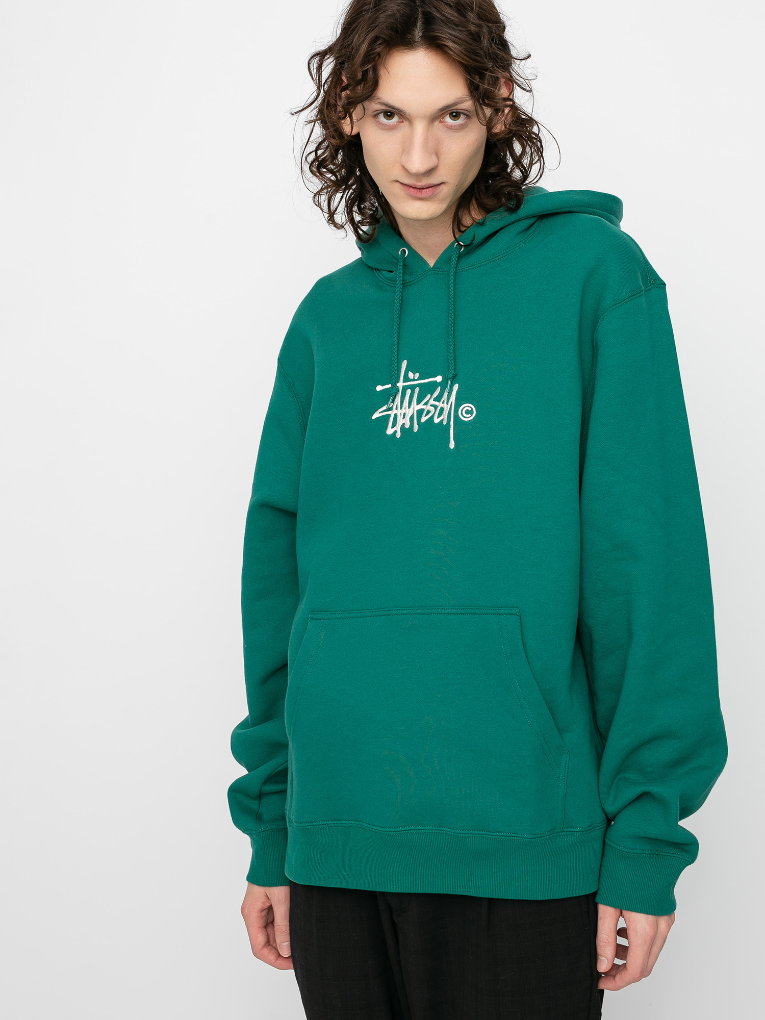 Stussy Copyright Stock App HD Hoodie (dark green)