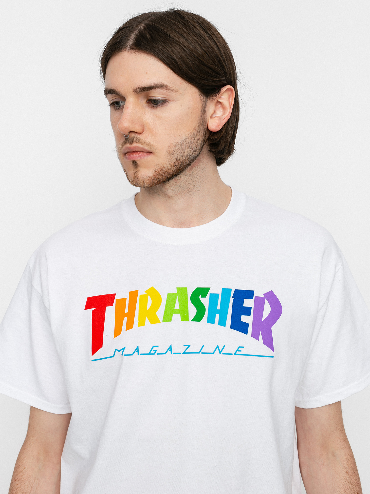 Thrasher Rainbow Mag T-shirt (white)