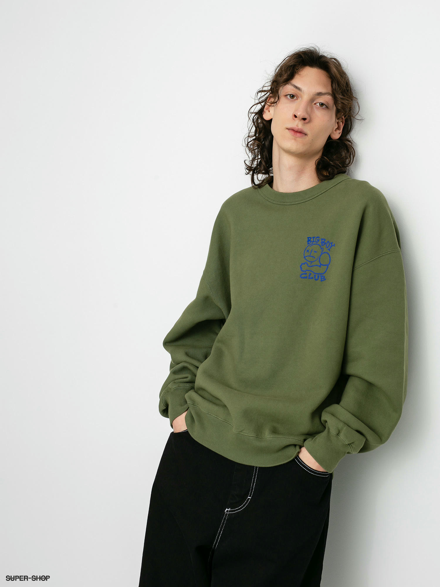 Polar Skate Big Boy Club Crew Sweatshirt (army green)