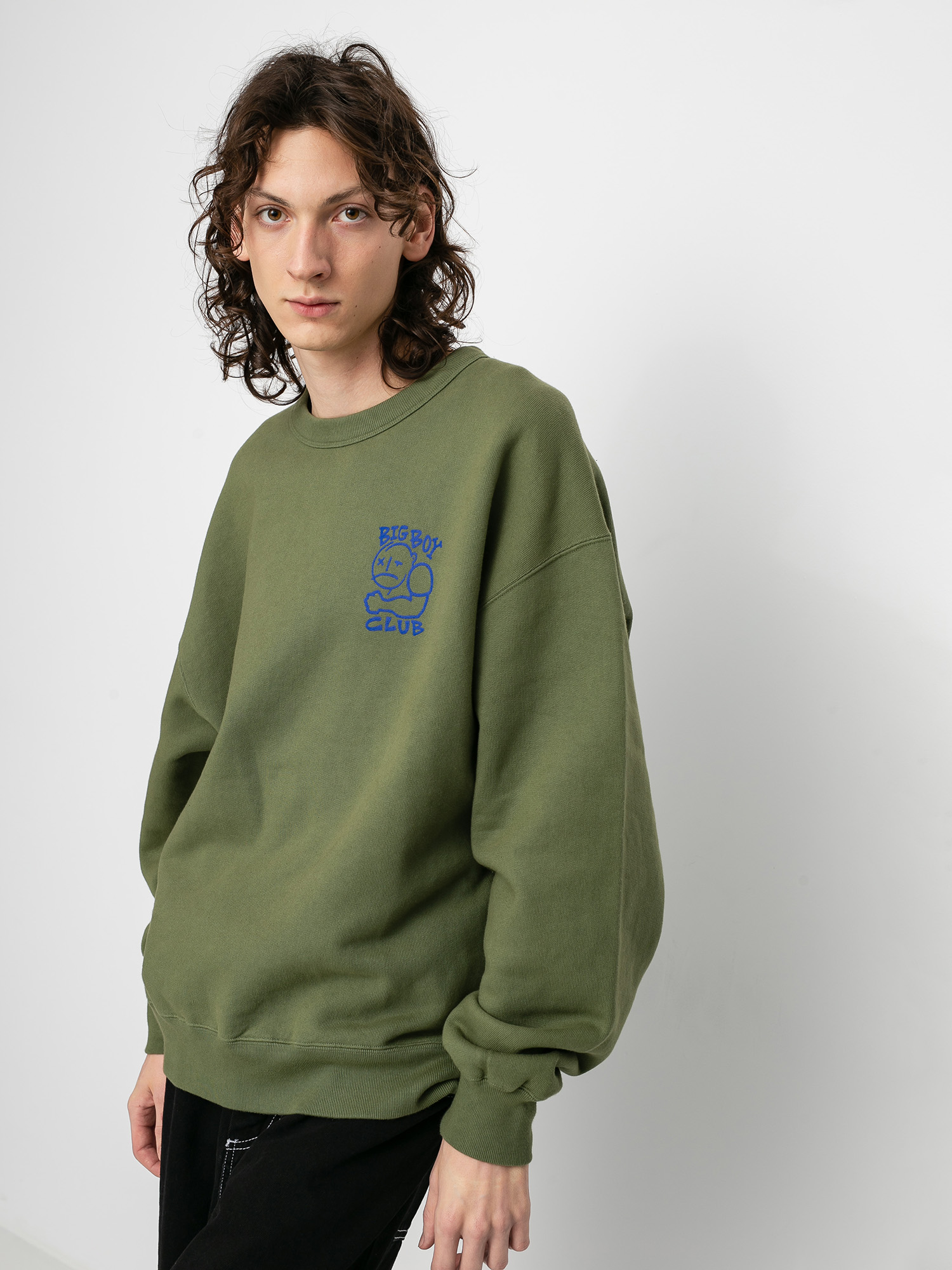 Polar Skate Big Boy Club Crew Sweatshirt - green (army green)