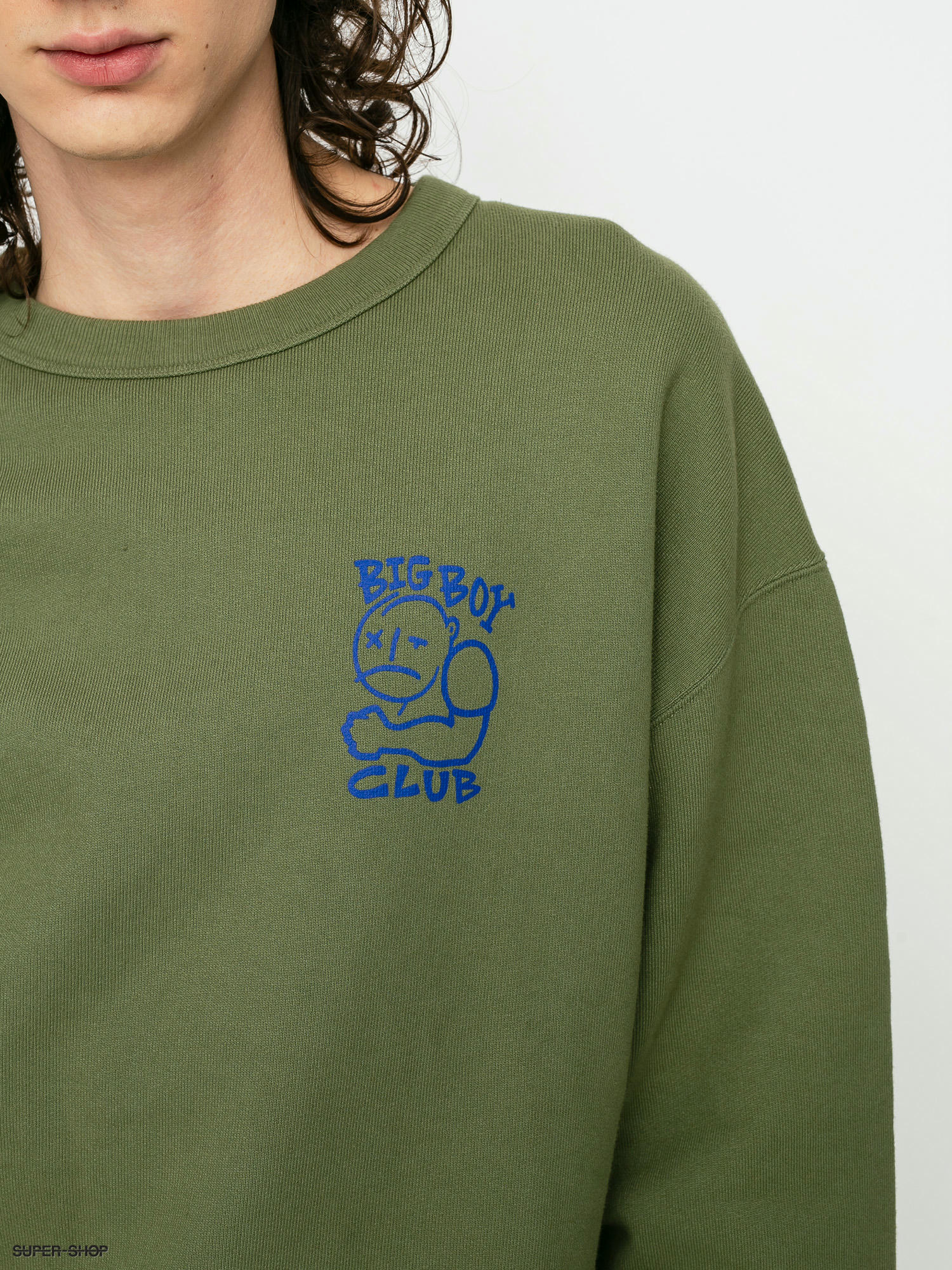 Polar Skate Big Boy Club Crew Sweatshirt (army green)