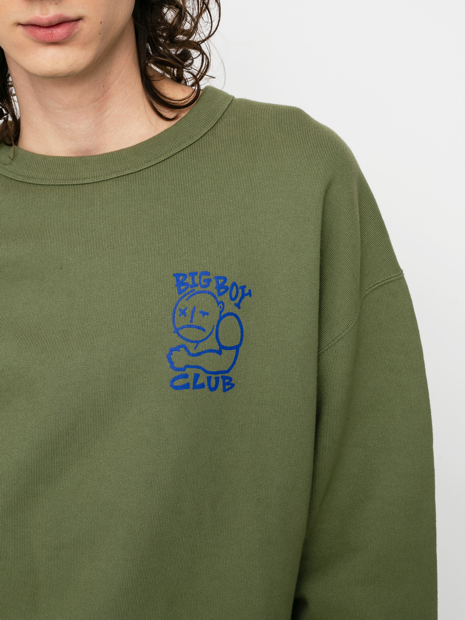 Polar Skate Big Boy Club Crew Sweatshirt - green (army green)
