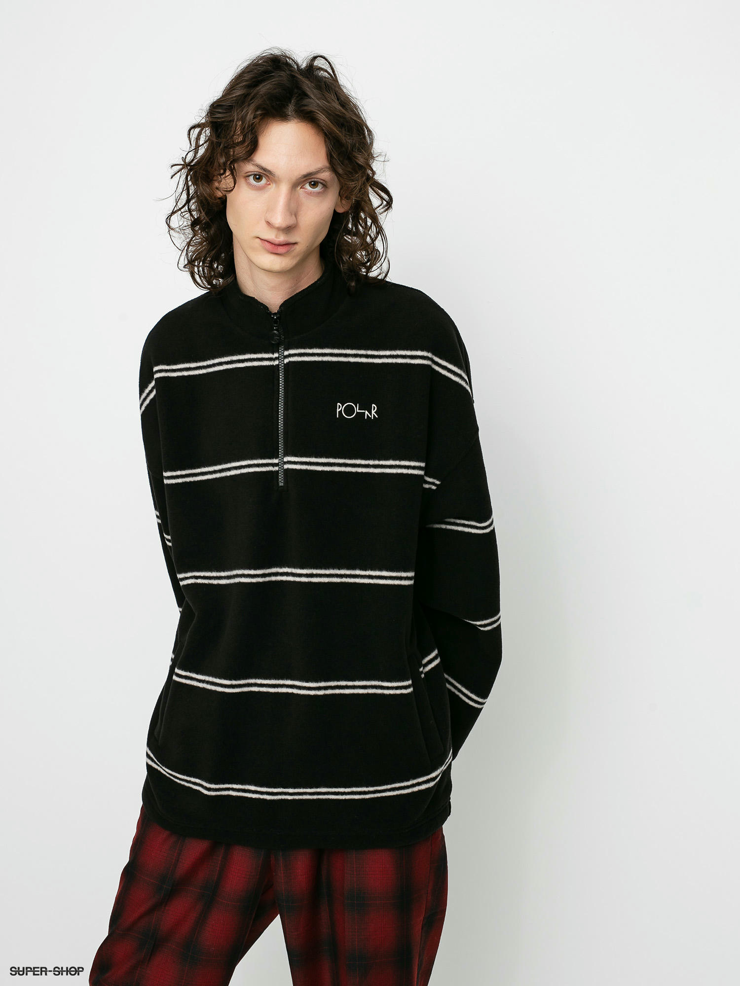 Polar Skate Stripe Fleece 2 Sweatshirt (black)