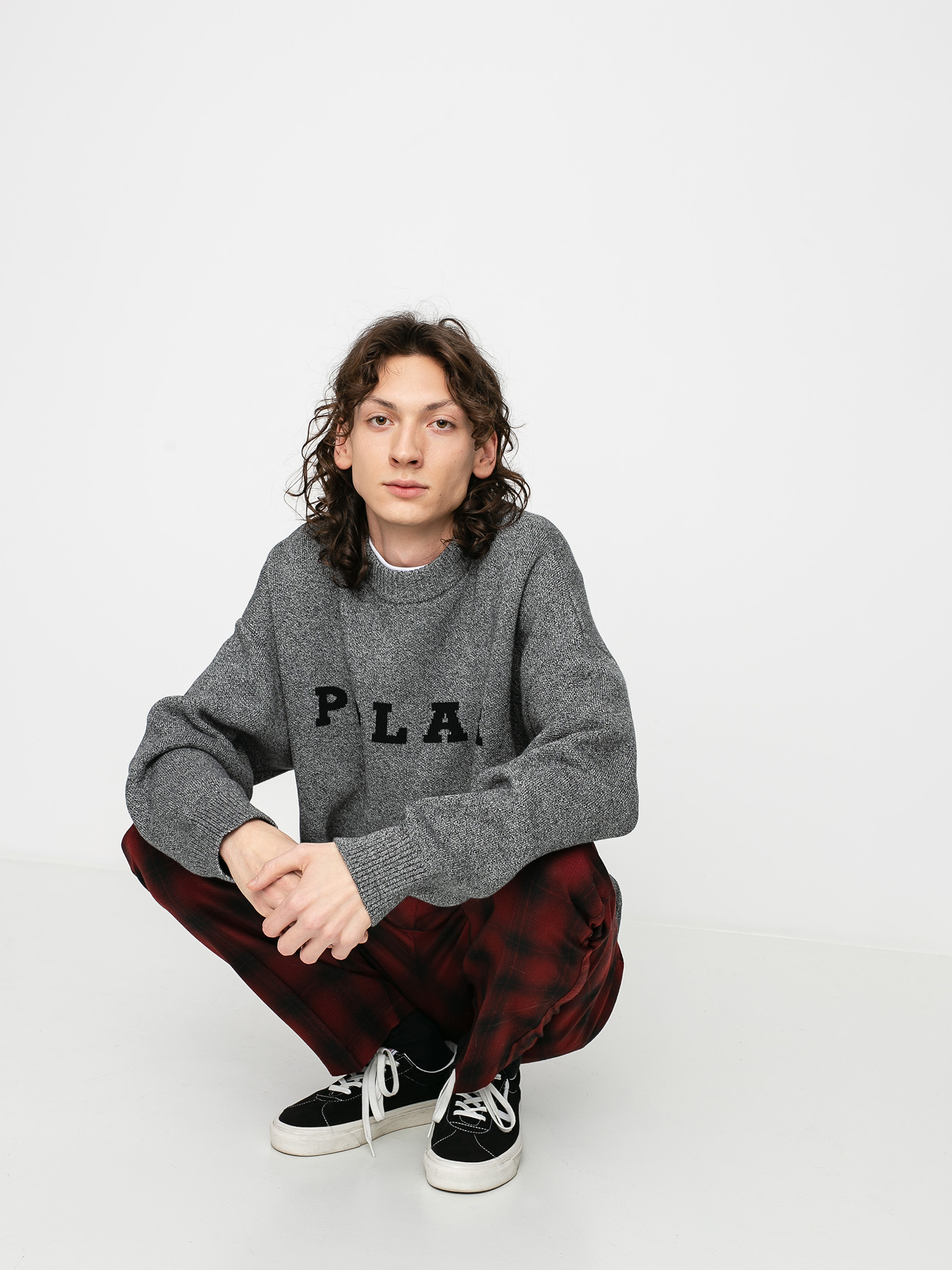 Polar Skate Polar Knit Sweater - grey (black)