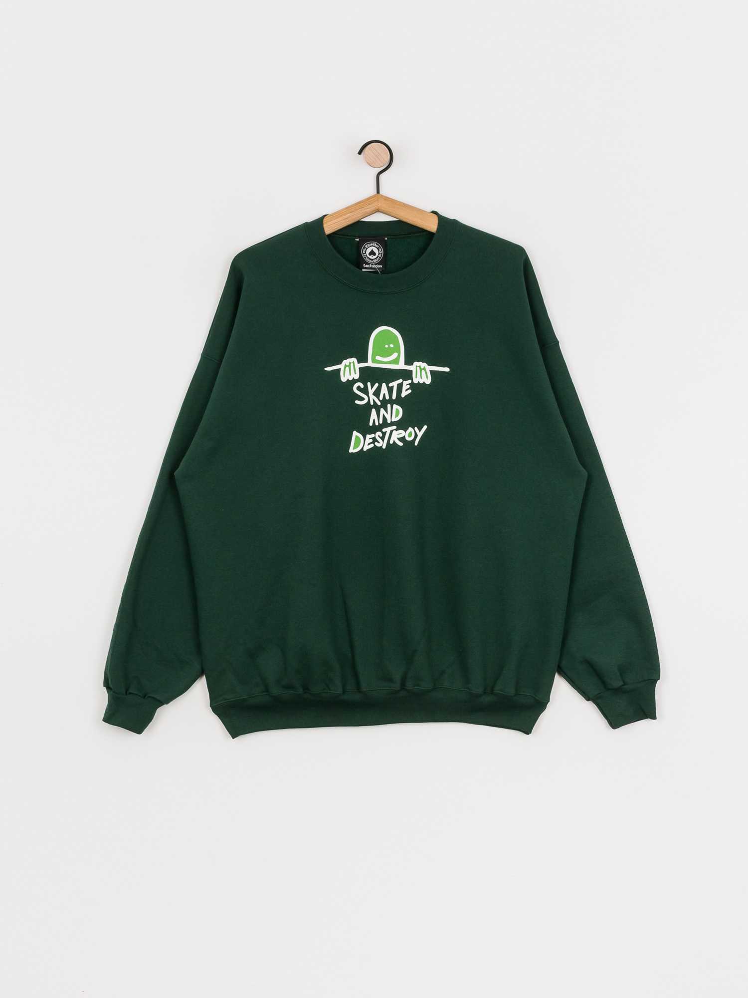 Thrasher Gonz Sad Logo Crew Sweatshirt (forest green)