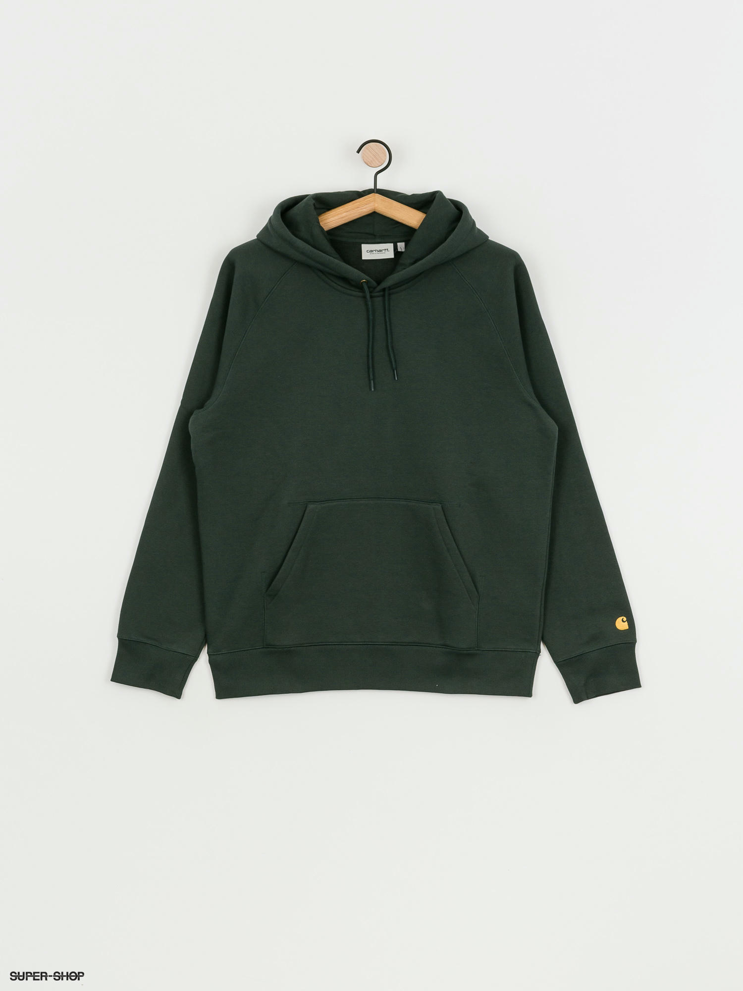 Carhartt WIP Chase HD Hoodie dark teal gold