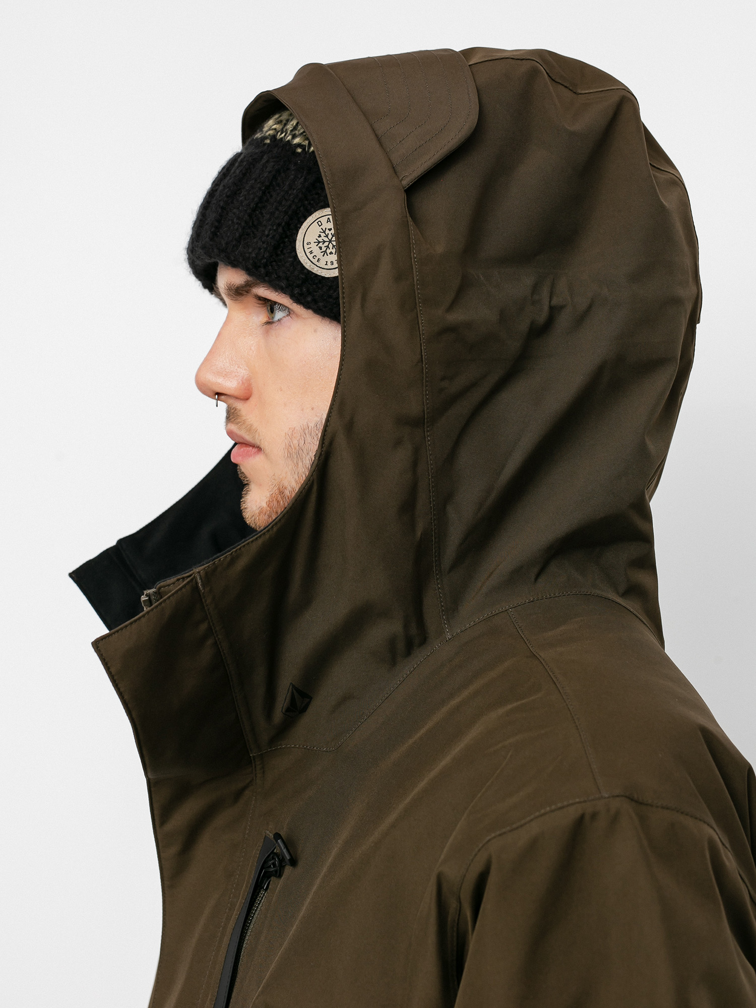 Mens Volcom Ten Ins Gore Tex Snowboard jacket (black military)