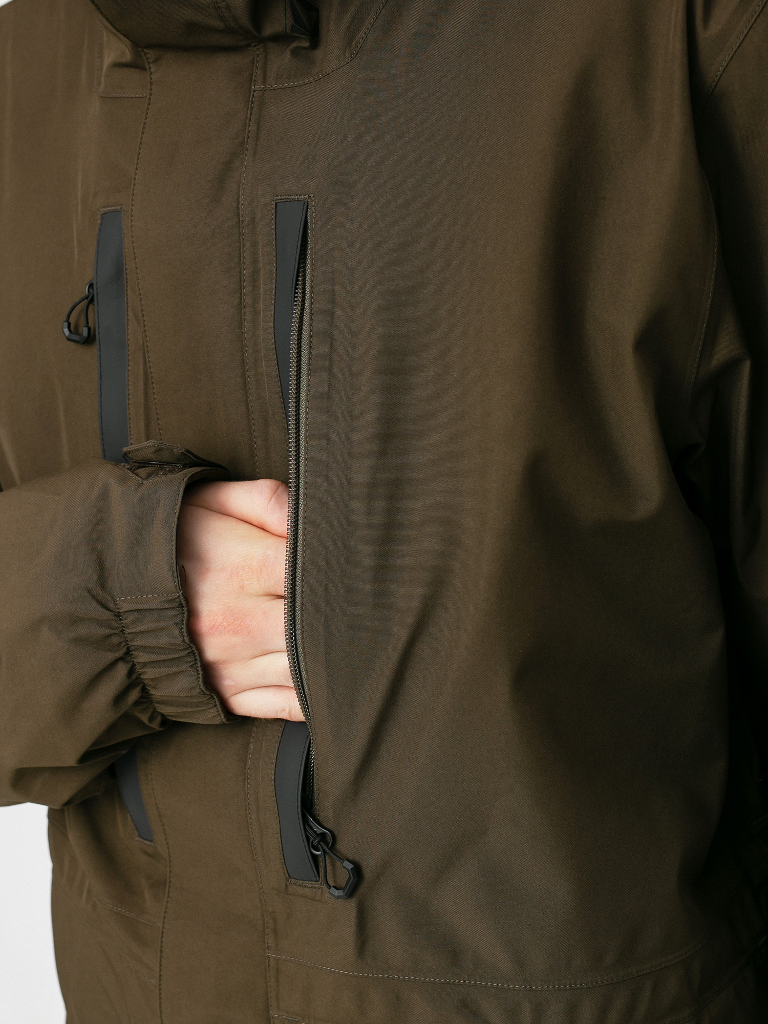 Mens Volcom Ten Ins Gore Tex Snowboard jacket (black military)