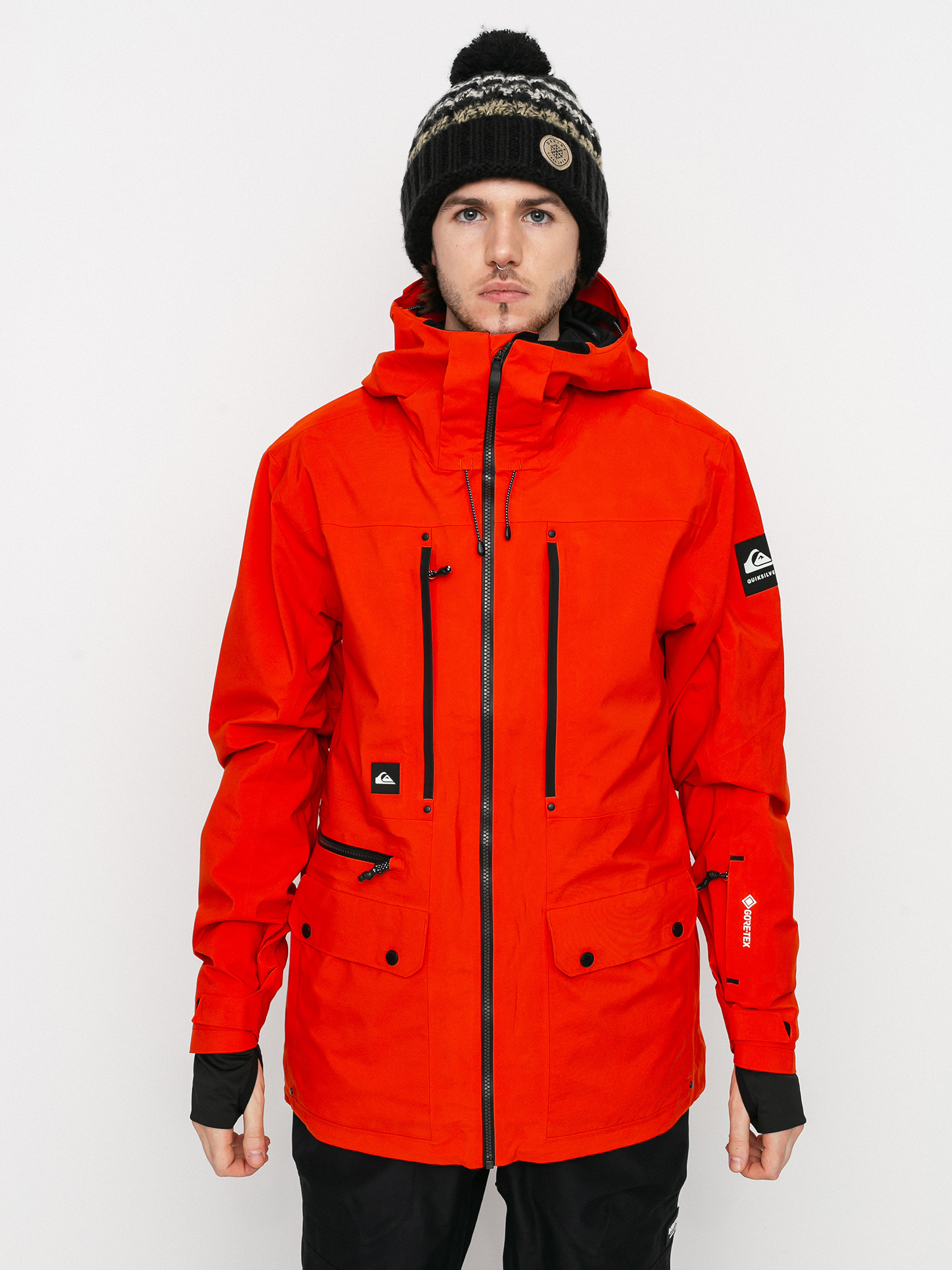 Mens Quiksilver Black Alder 2L Gore-Tex Snowboard jacket (pureed pumpkin)