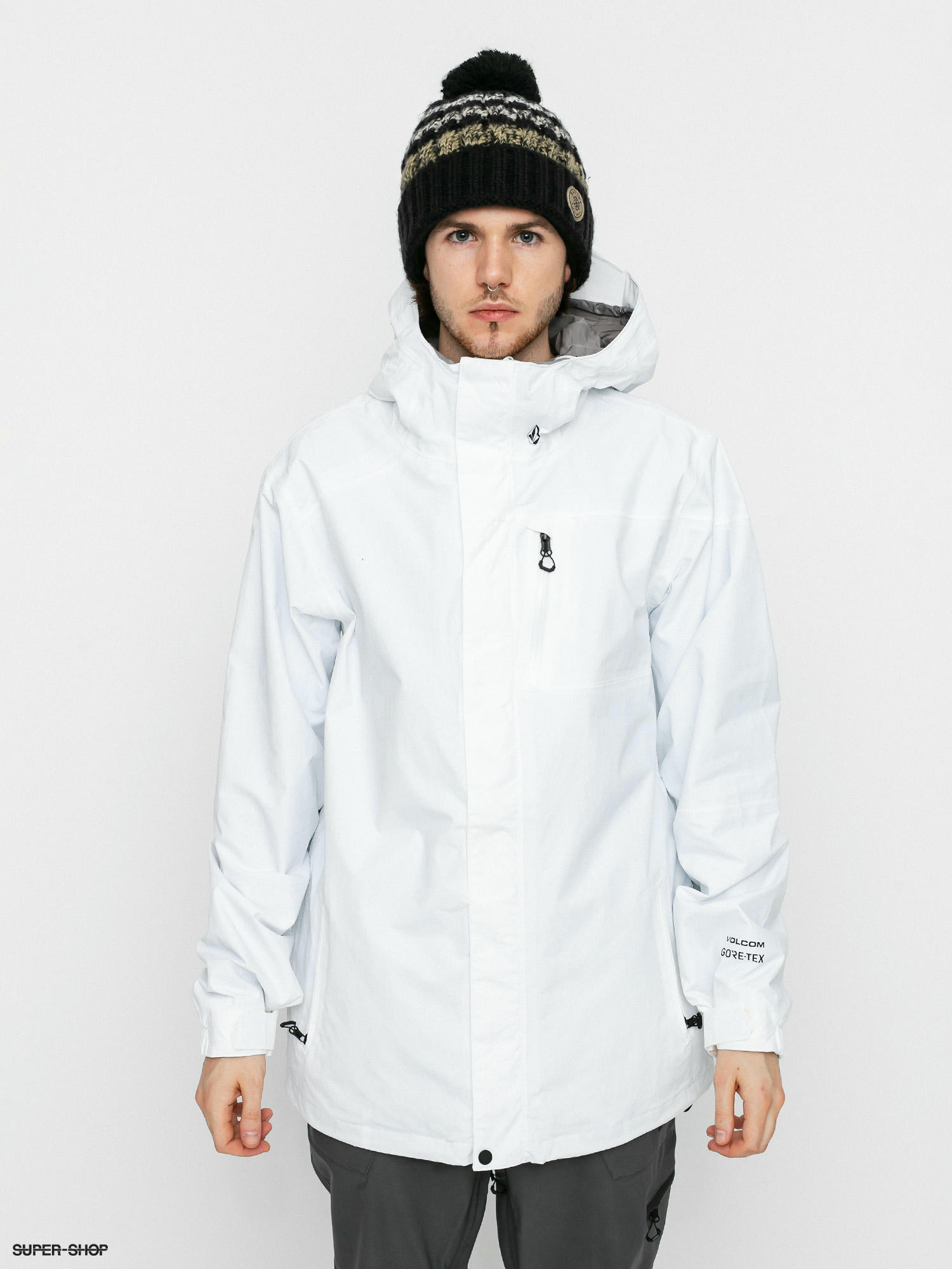 Mens white snowboard jacket hotsell