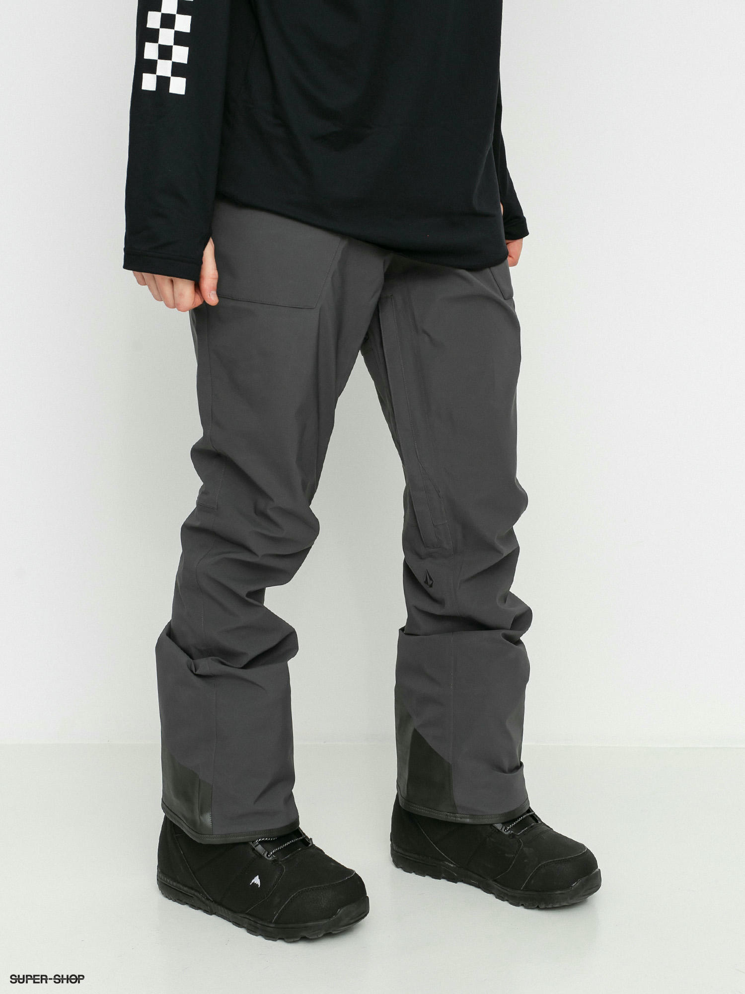 Mens Volcom Stretch Gore Tex Snowboard pants (dark grey)