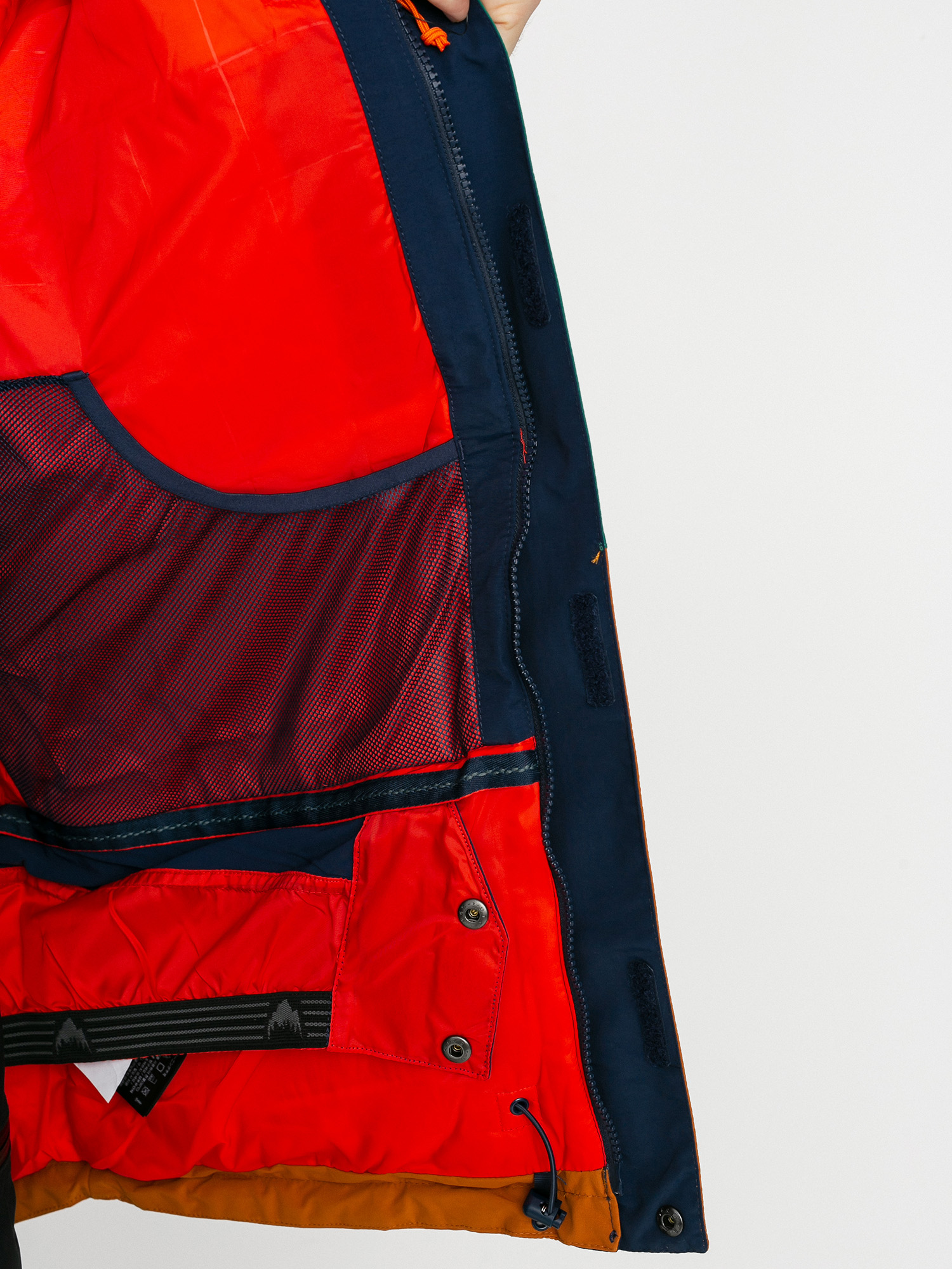 Mens Burton Breach Insulated Snowboard jacket (dress blue/antique green/true penny)