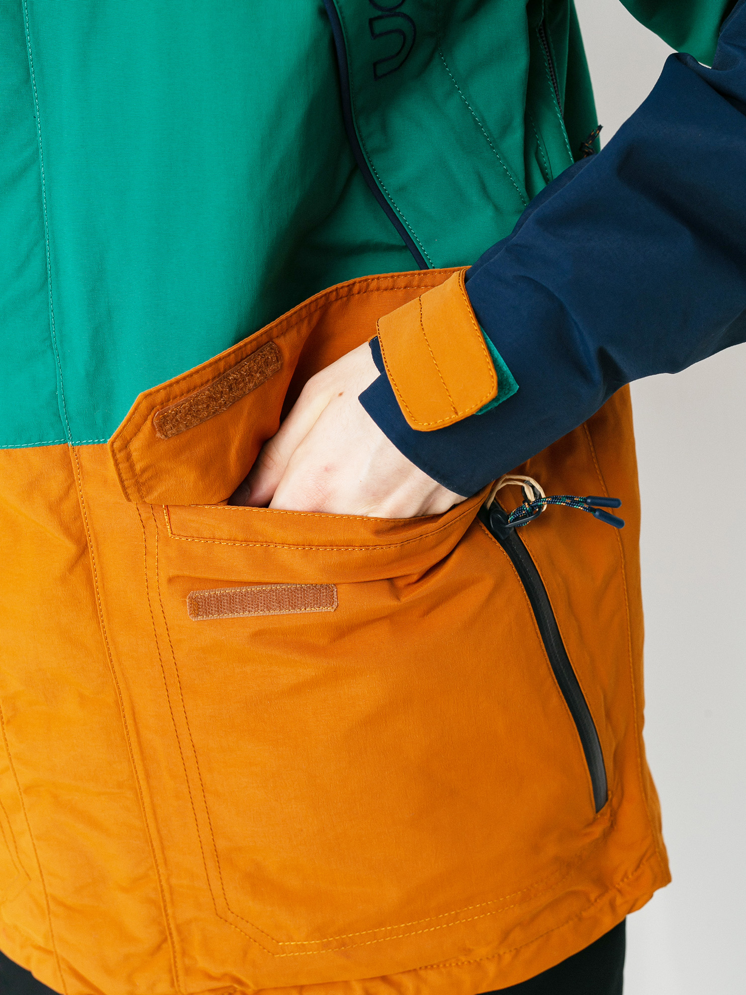 Mens Burton Breach Insulated Snowboard jacket (dress blue/antique green/true penny)