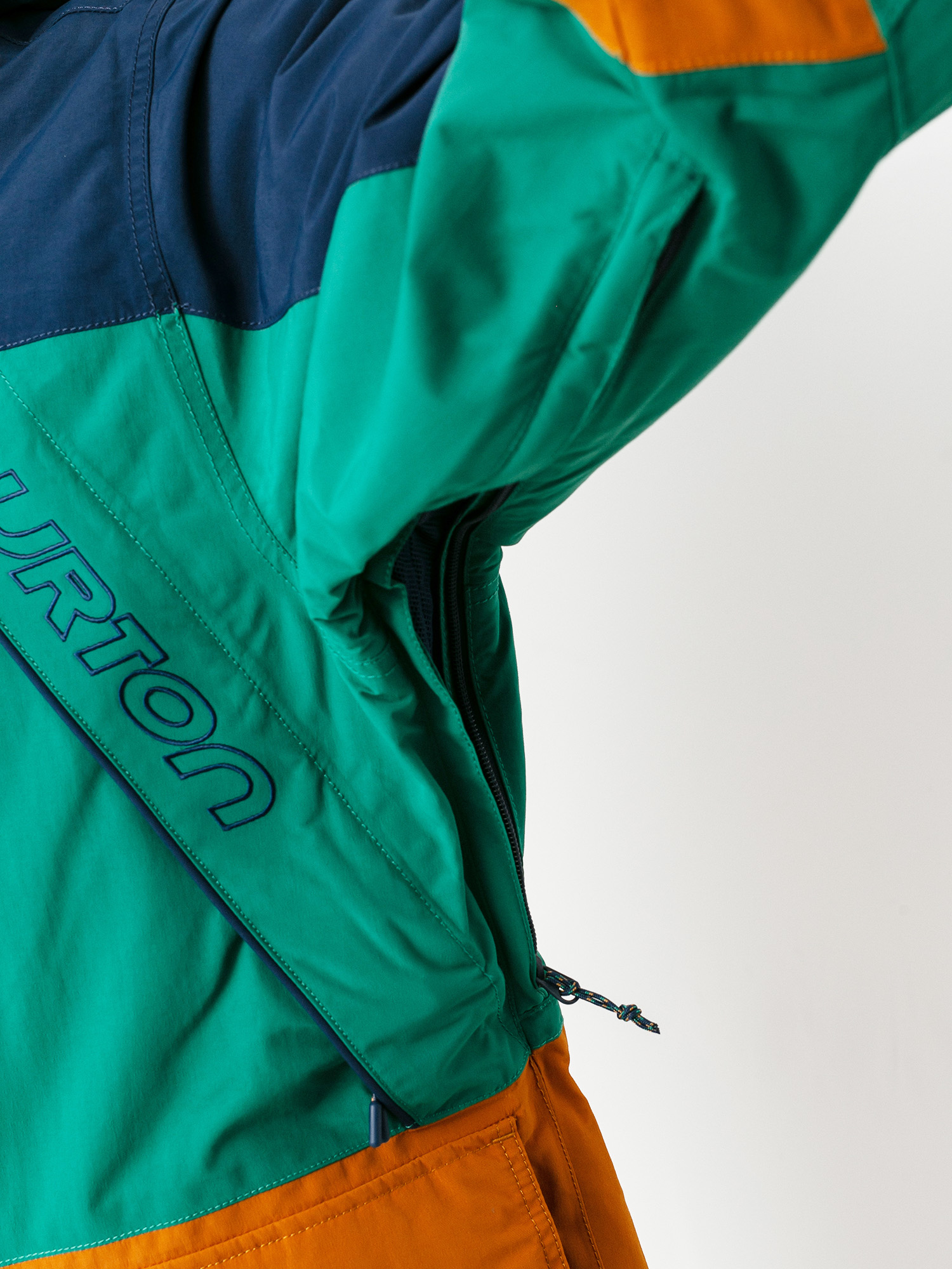 Mens Burton Breach Insulated Snowboard jacket (dress blue/antique green/true penny)