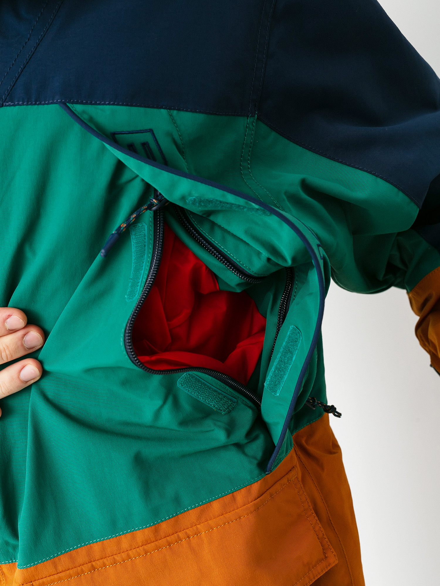 Mens Burton Breach Insulated Snowboard jacket (dress blue/antique green/true penny)