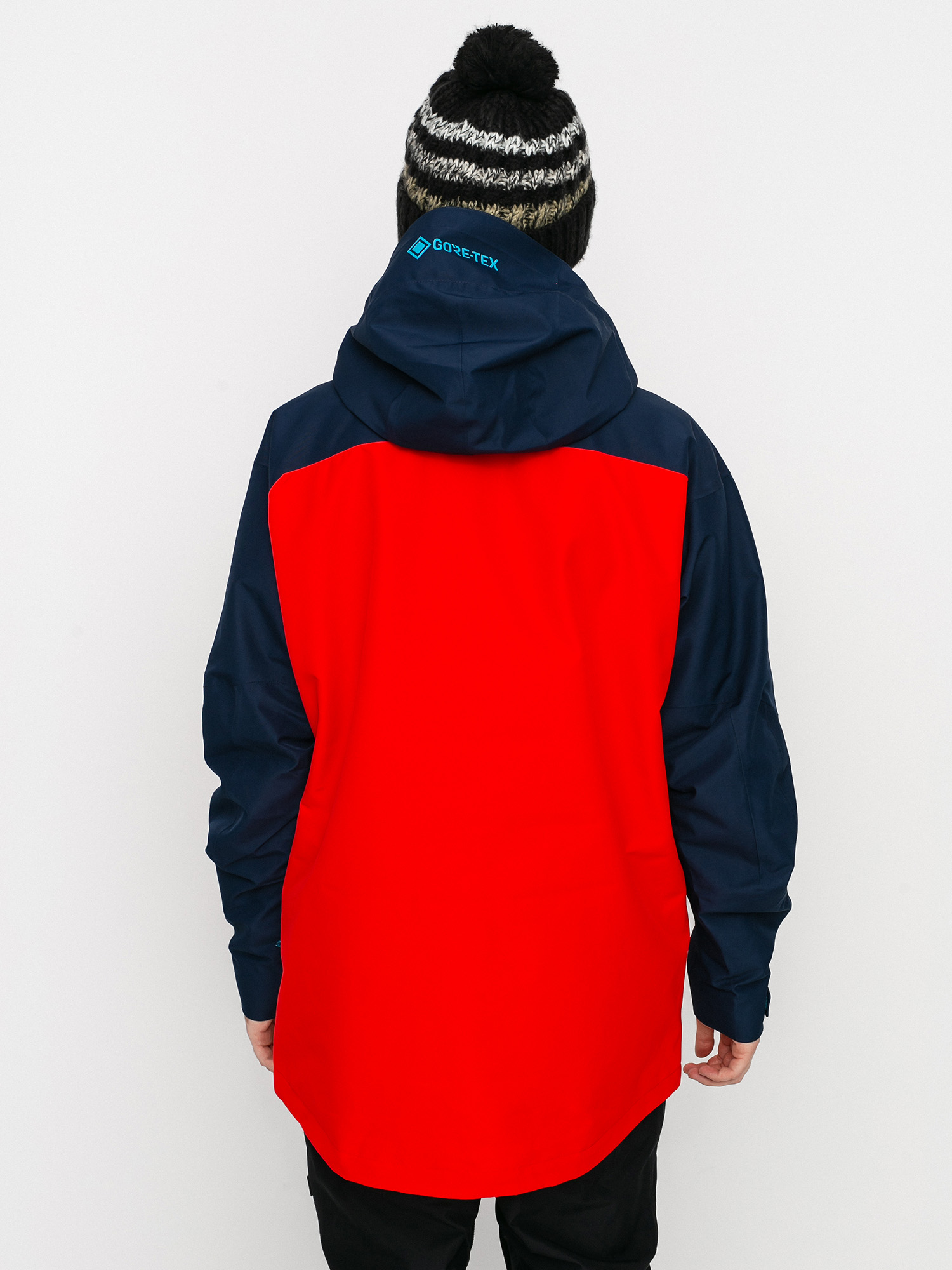 Mens Burton Gore Tex Radial Insulated Snowboard jacket (flame scarlet/dress blue)