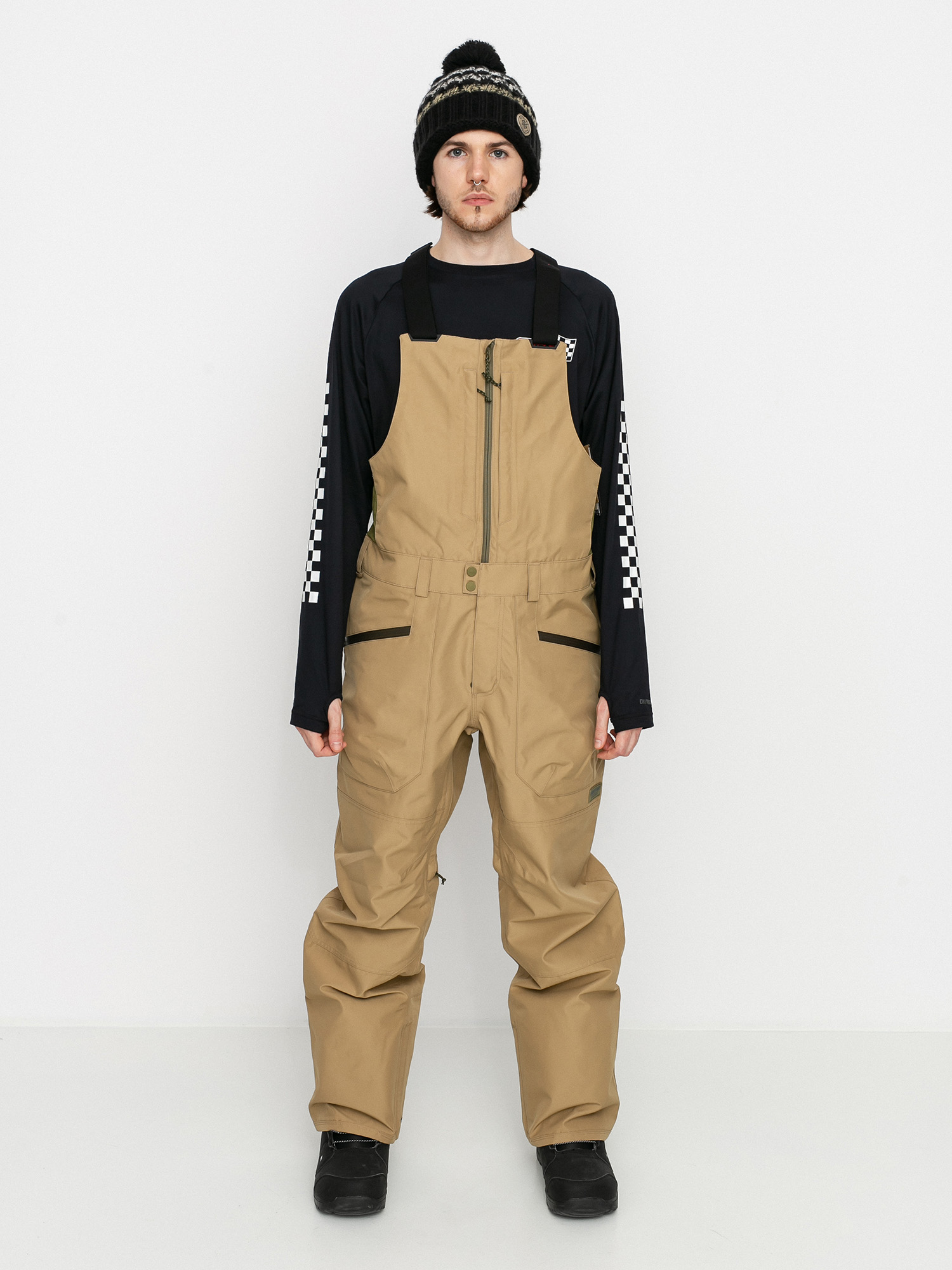 Burton Gore Tex Reserve Bib Snowboard pants - brown (kelp)