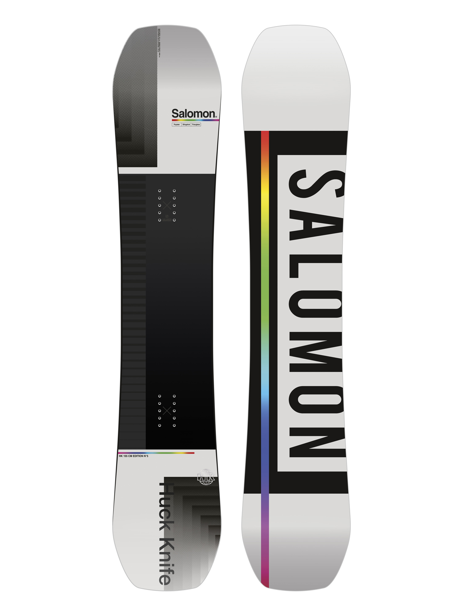 Mens Salomon Huck Knife Snowboard (grey/black)