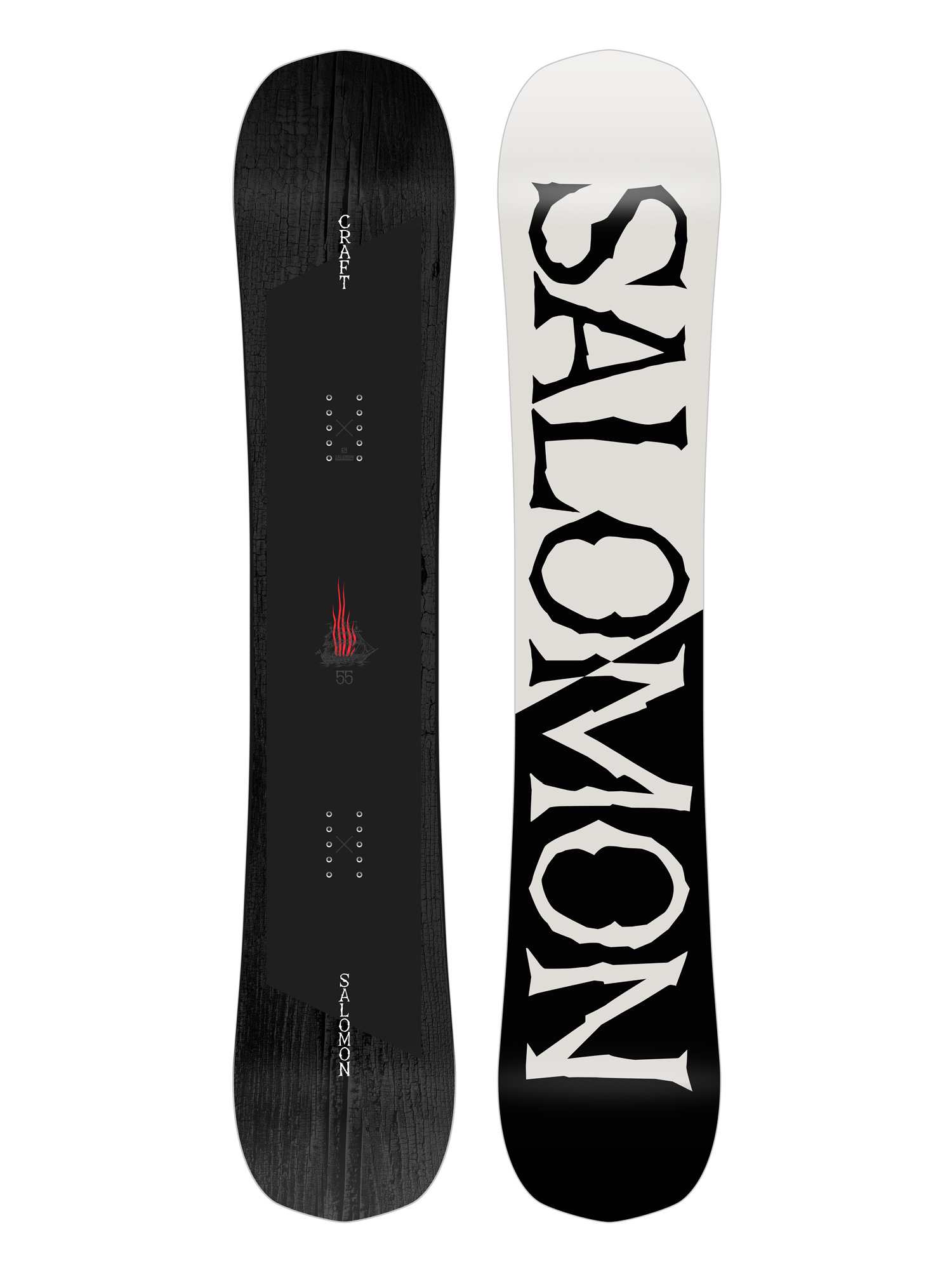 Mens Salomon Craft Snowboard (white/black)