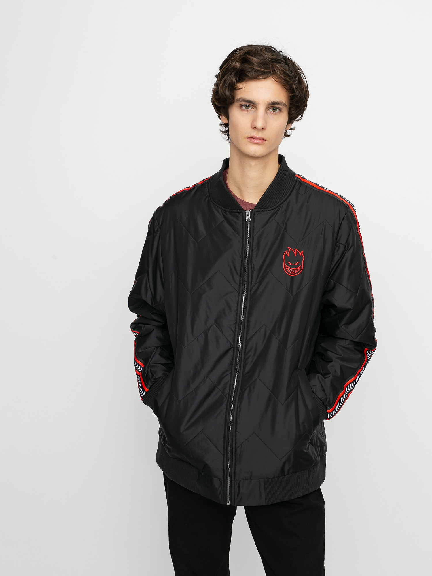 Spitfire Big Head Bomber Jacket (black/red)