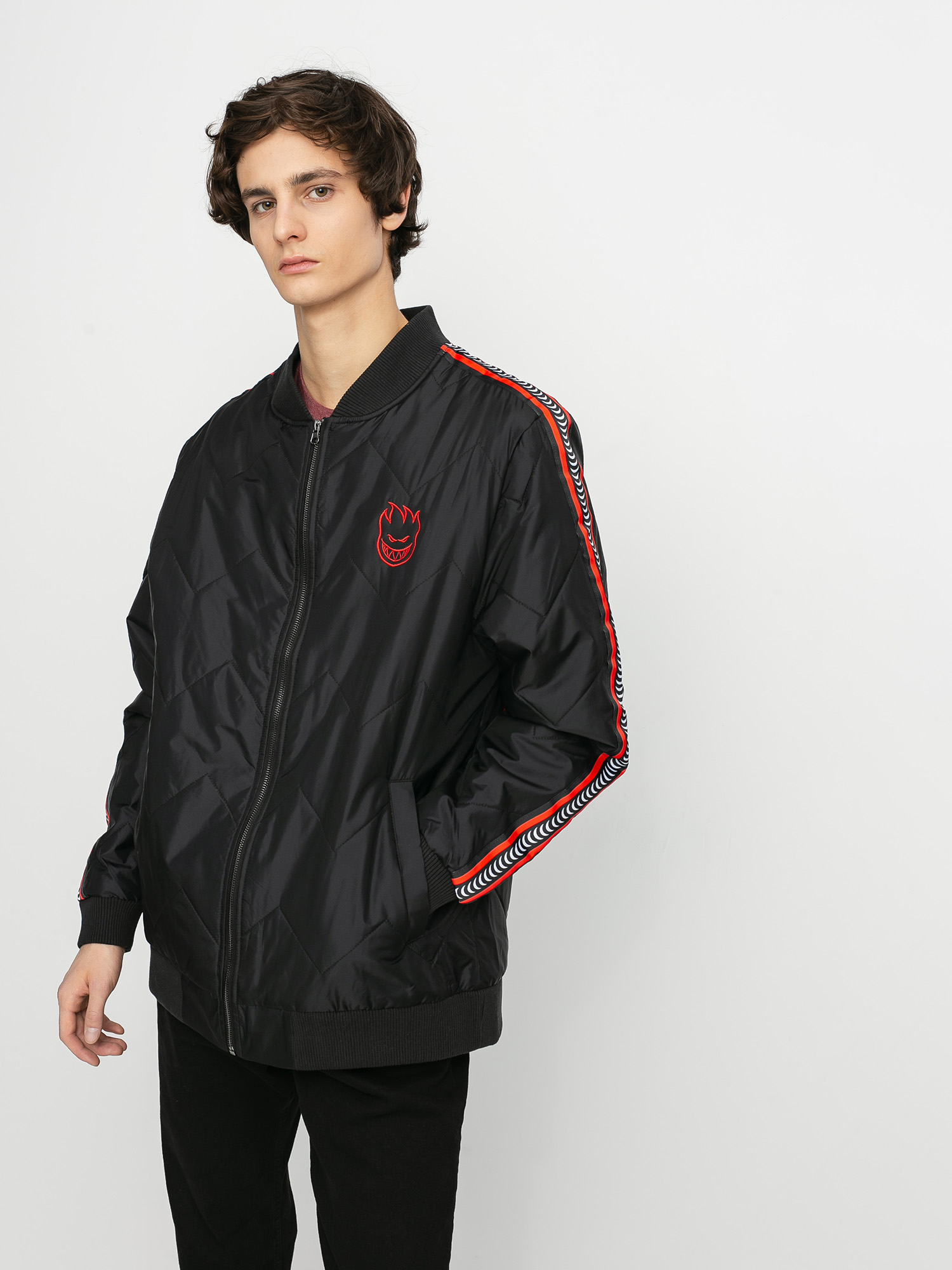 Spitfire Big Head Bomber Jacket (black/red)