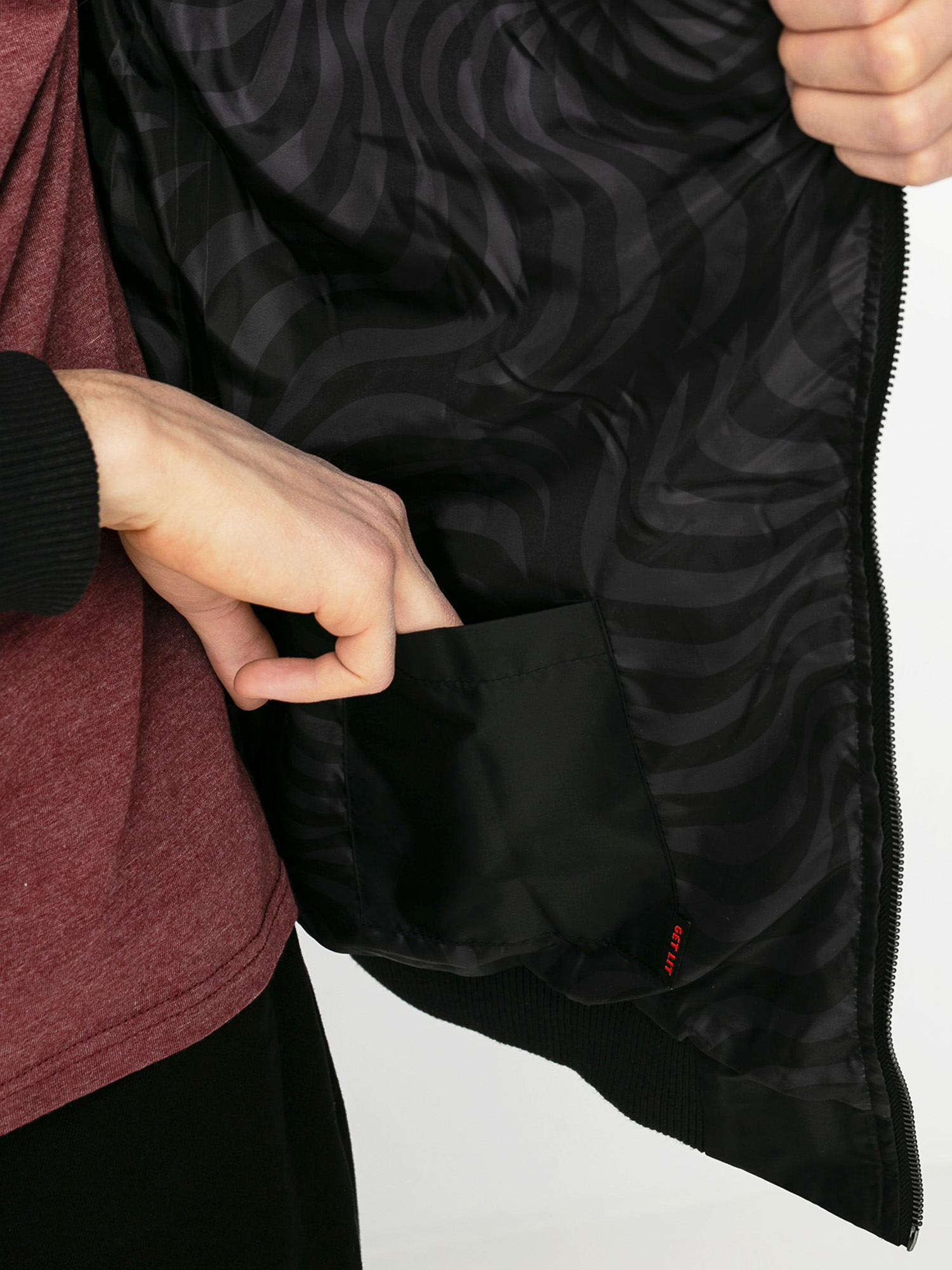 Spitfire Big Head Bomber Jacket (black/red)