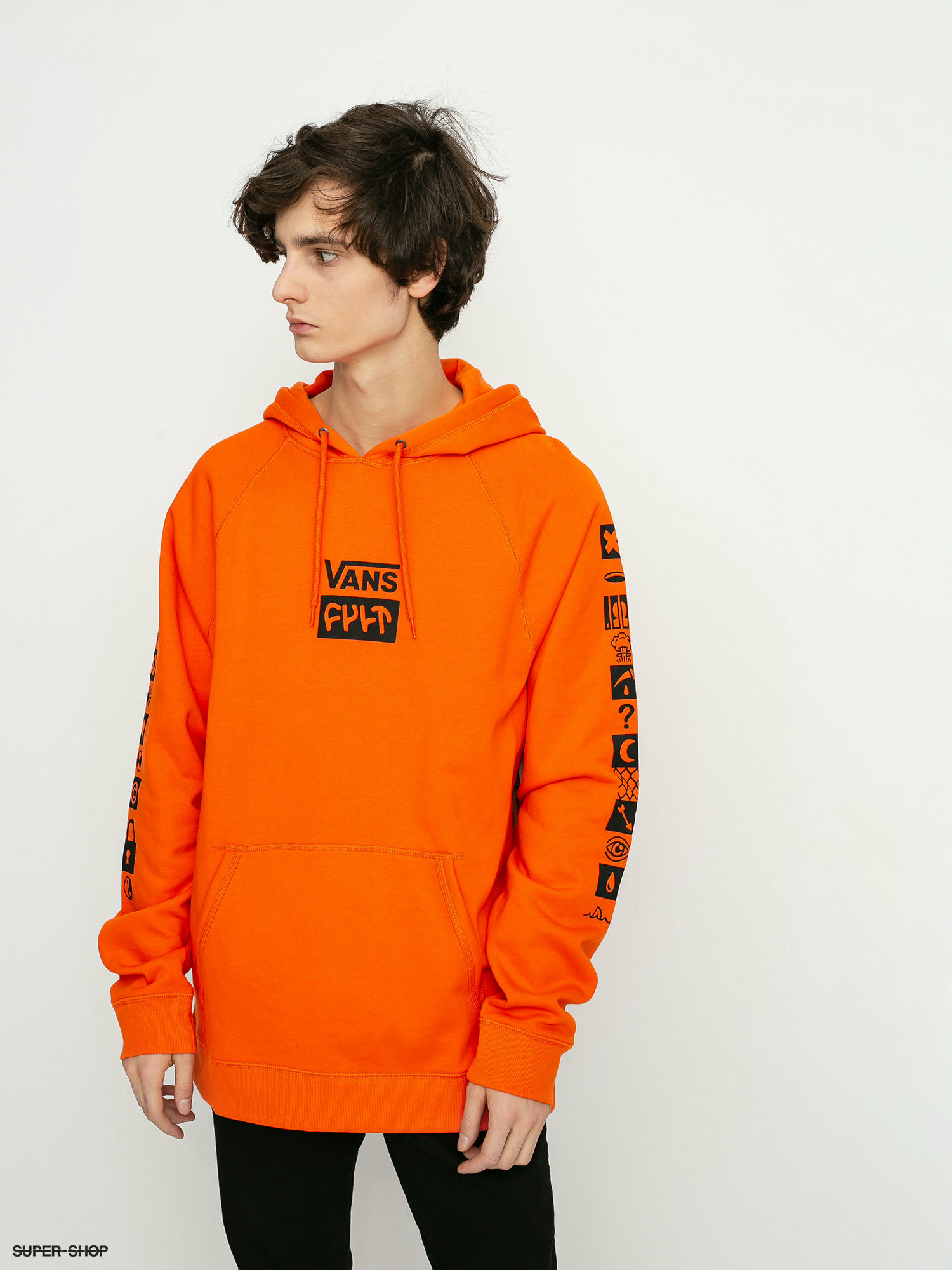 vans orange sweatshirt