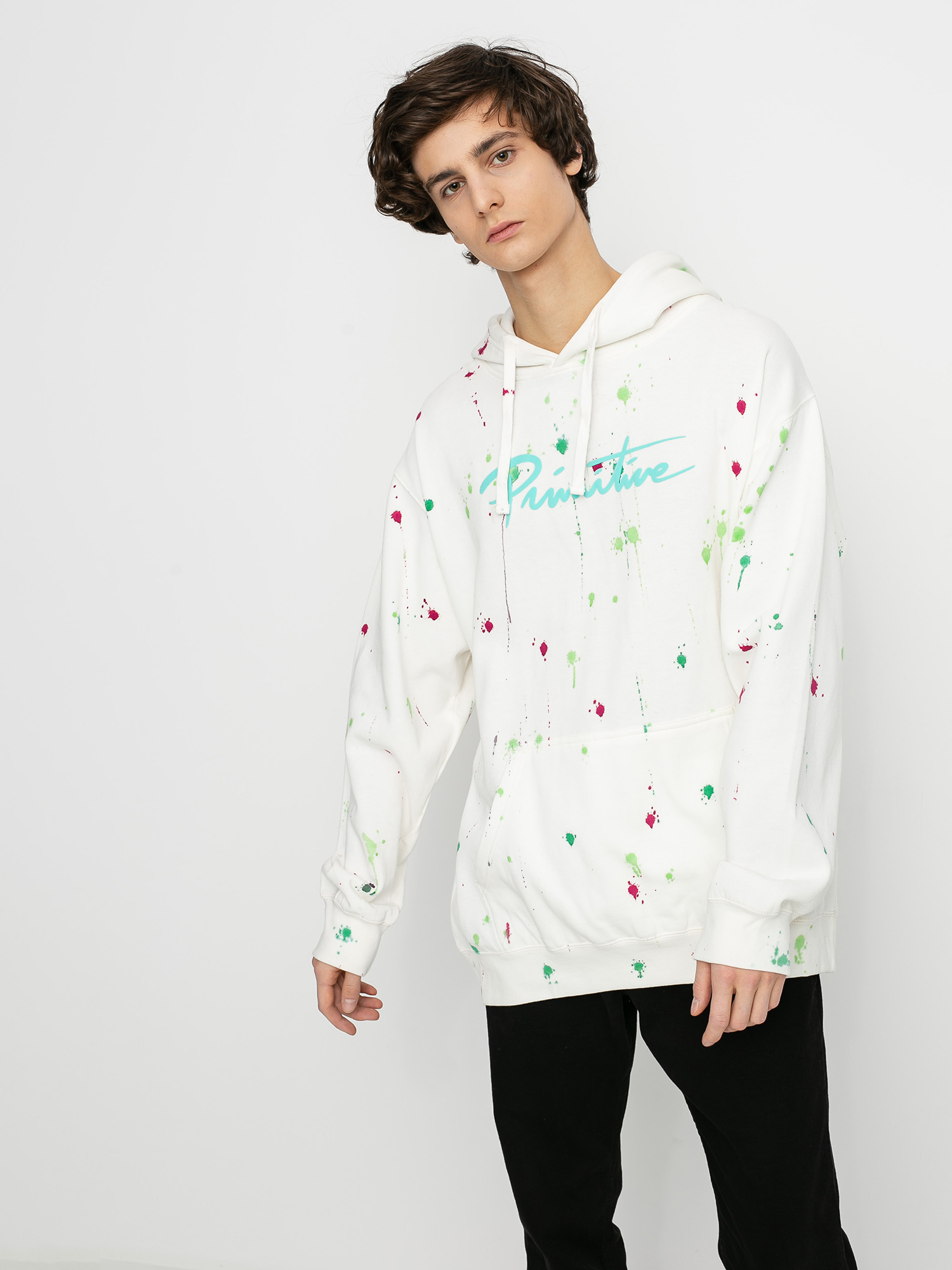 Primitive Nuevo Puff Washed HD Hoodie (white)