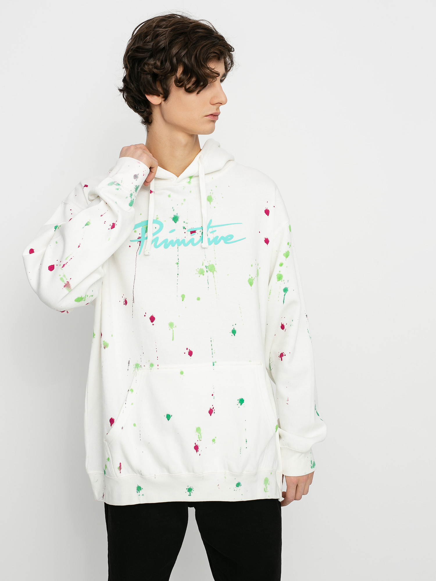 Primitive Nuevo Puff Washed HD Hoodie (white)